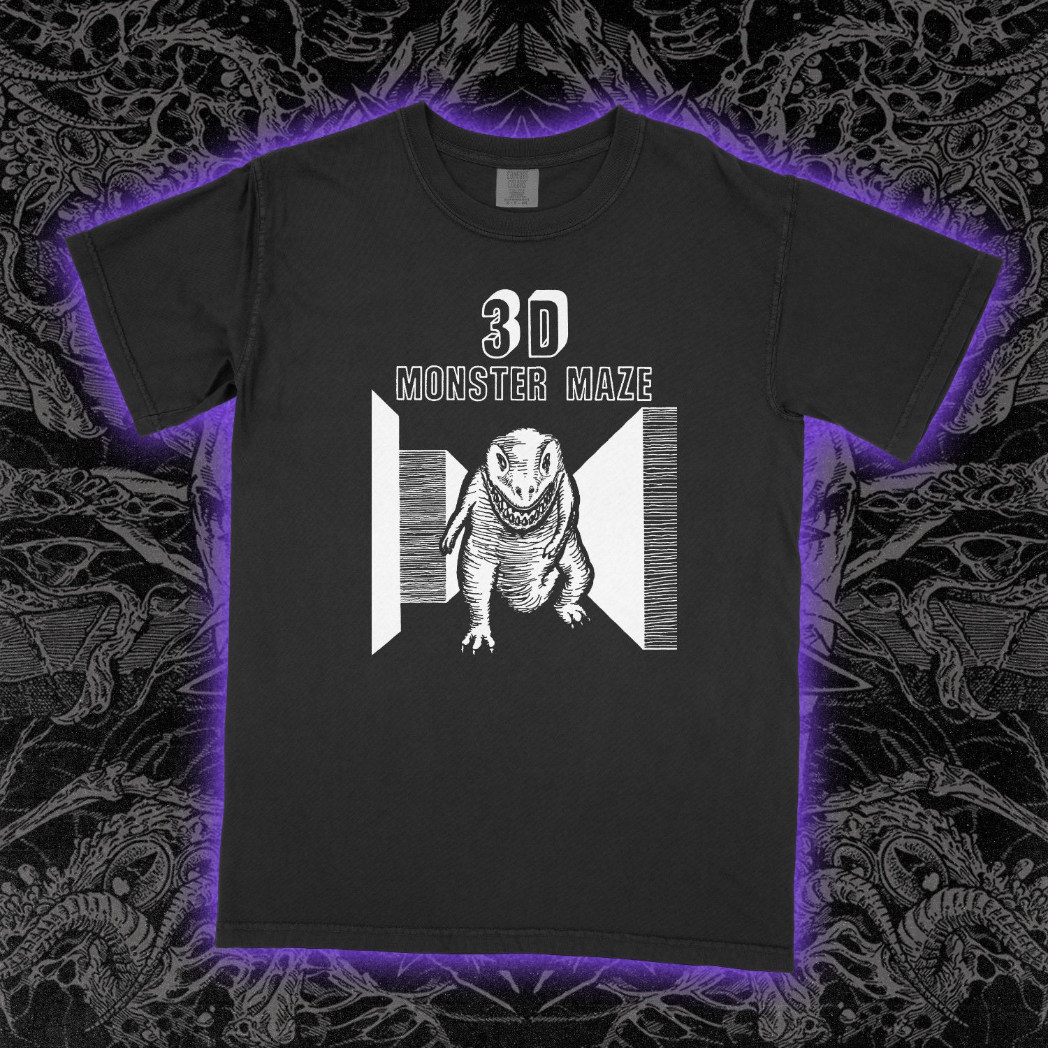 3D Monster Maze Tee | Occult Clothing