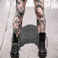 Wide-gauge Open Air Fishnet Tights