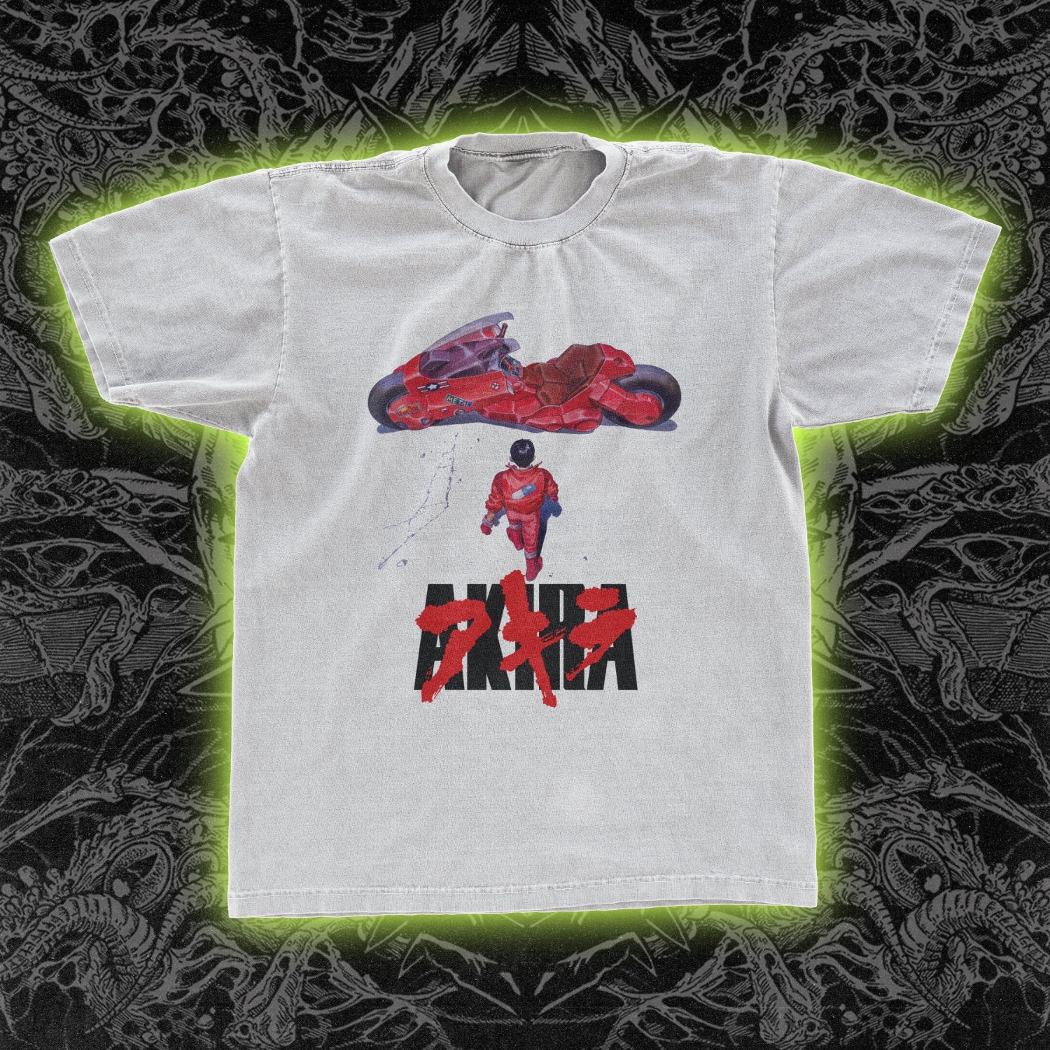 style3 Kaneda Cyberpunk T-Shirt da Uomo Neo Tokyo Biker Anime, Dimensione:, Colore:Bianco style3 Kaneda Cyberpunk T-Shirt da Uomo Neo Tokyo Biker Anime, Dimensione:, Colore:Bianco