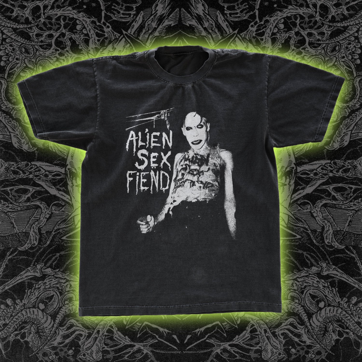 ALIEN SEX FIEND Nik Fiend Shirt | Occult & Obscure Clothing | Night Channels