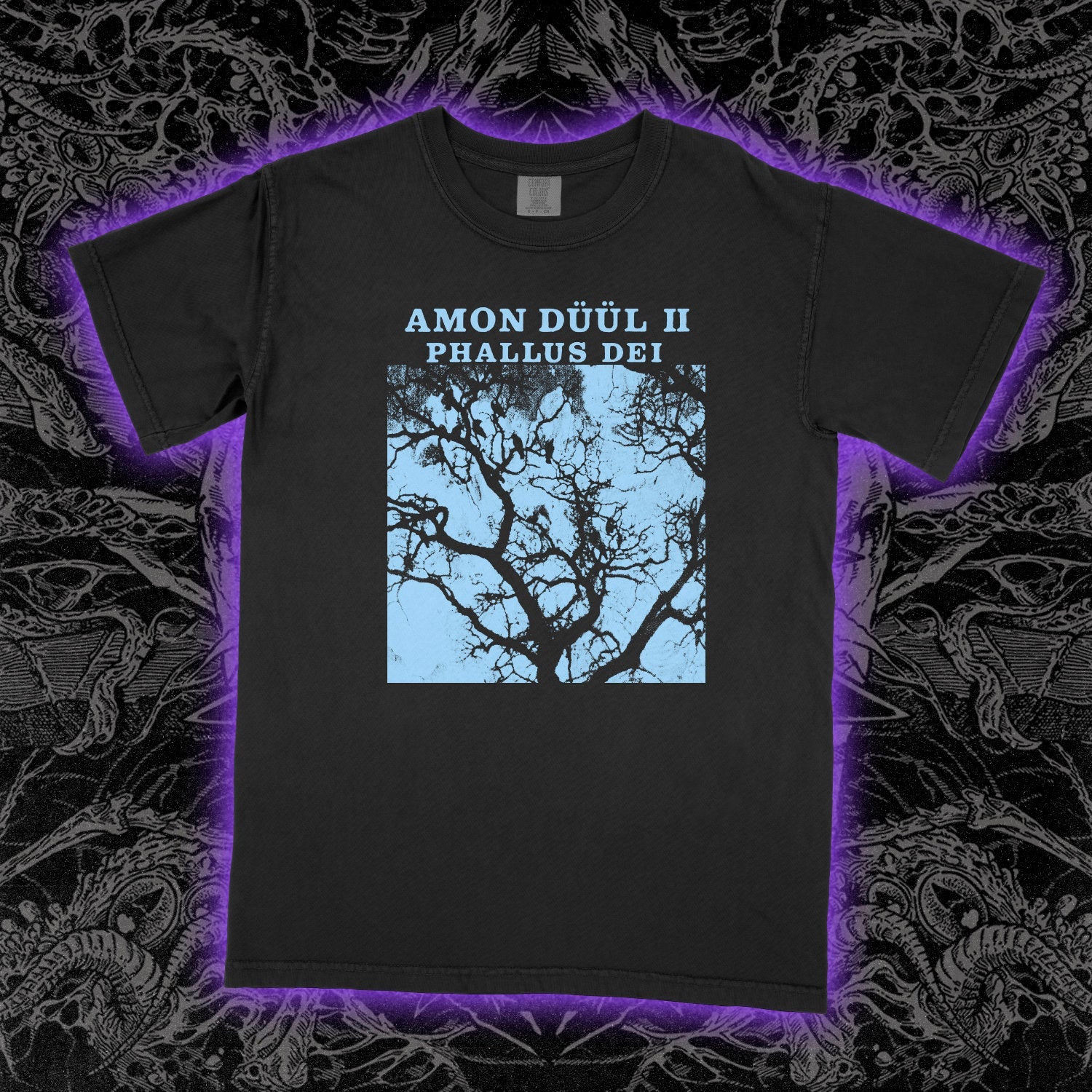 T-shirt Amon Düül II Phallus Dei - Graphisme Krautrock Psychédélique Allemand - Taille S à 5XL, Gildan