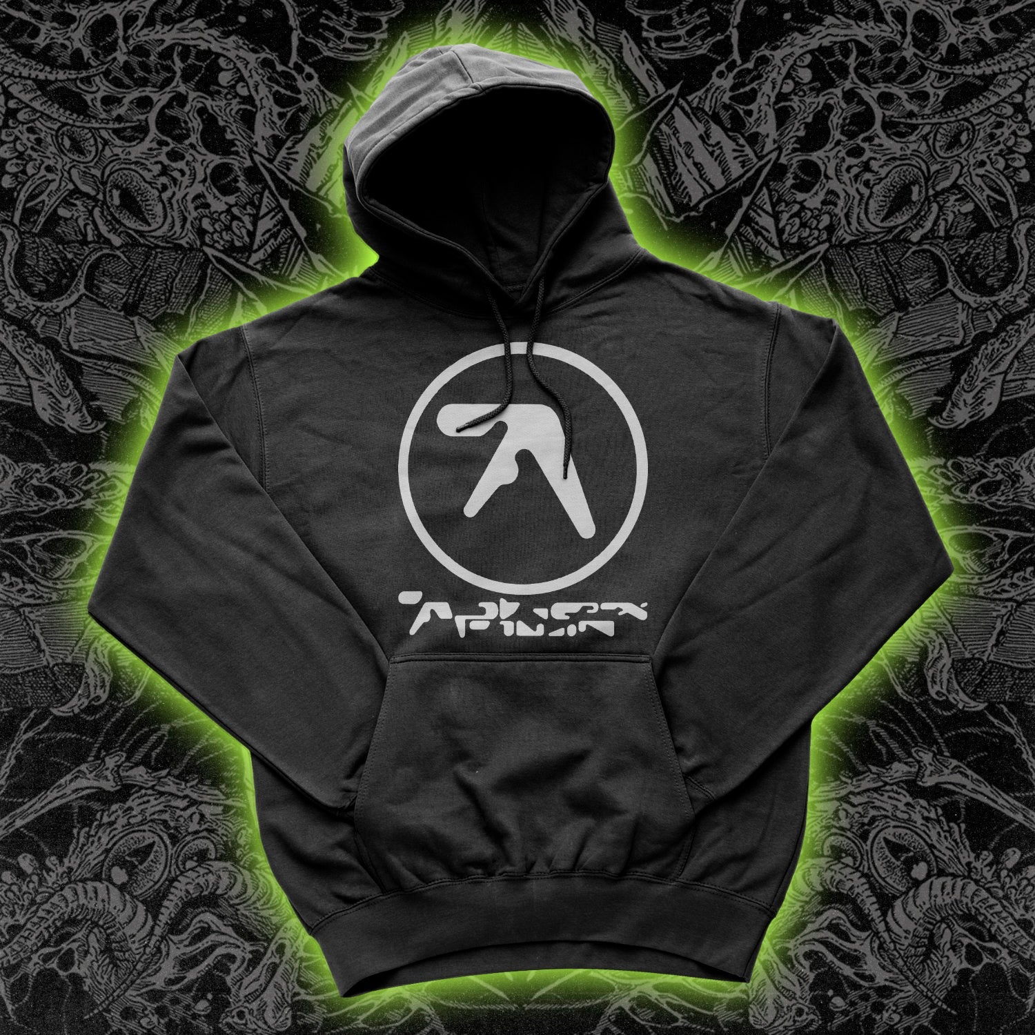 aphex twin gear APHEX TWIN Logo Hoodie