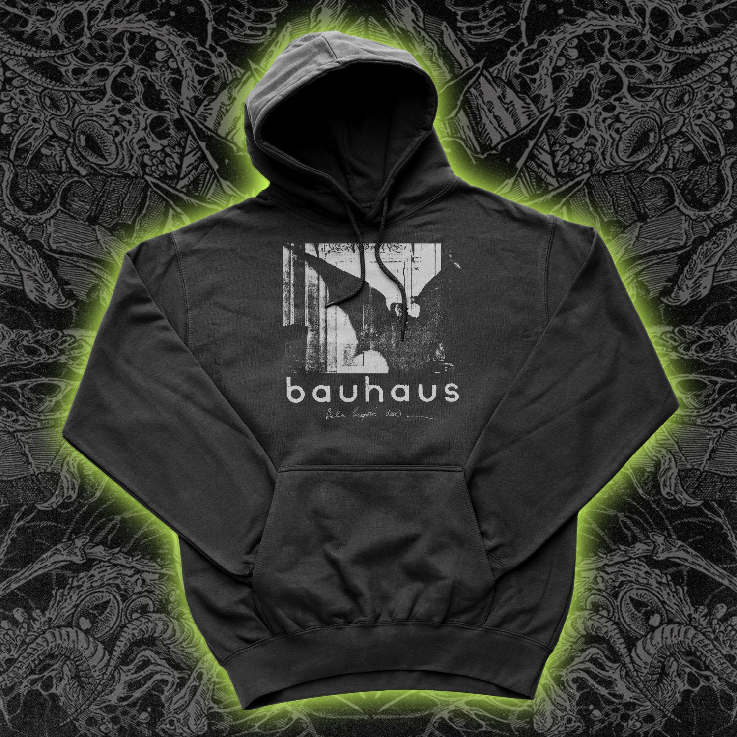 BAUHAUS Bela Lugosi's Dead Hoodie Occult Obscure Clothing