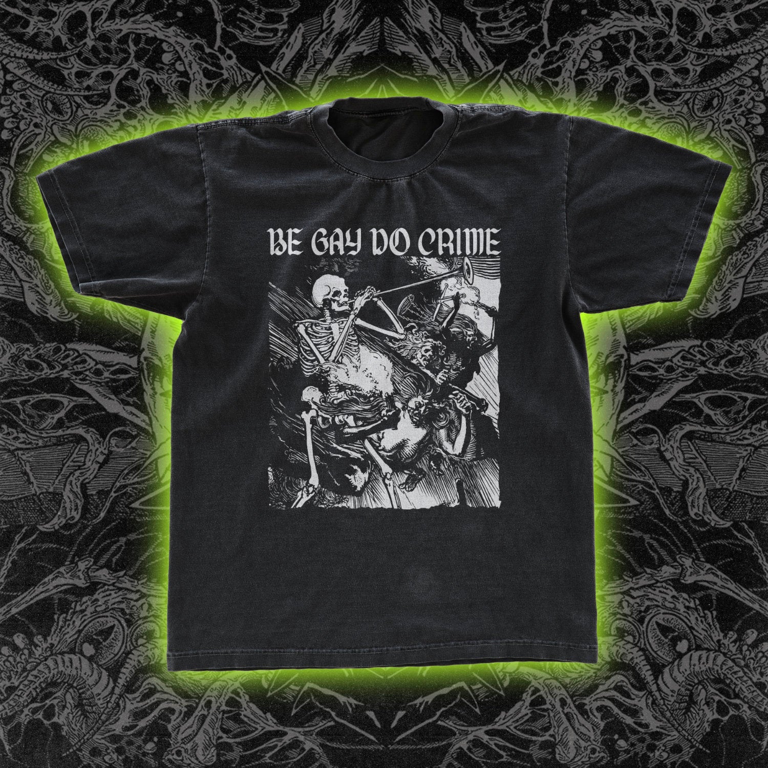Be Gay Do Crime Skeleton Classic Tee