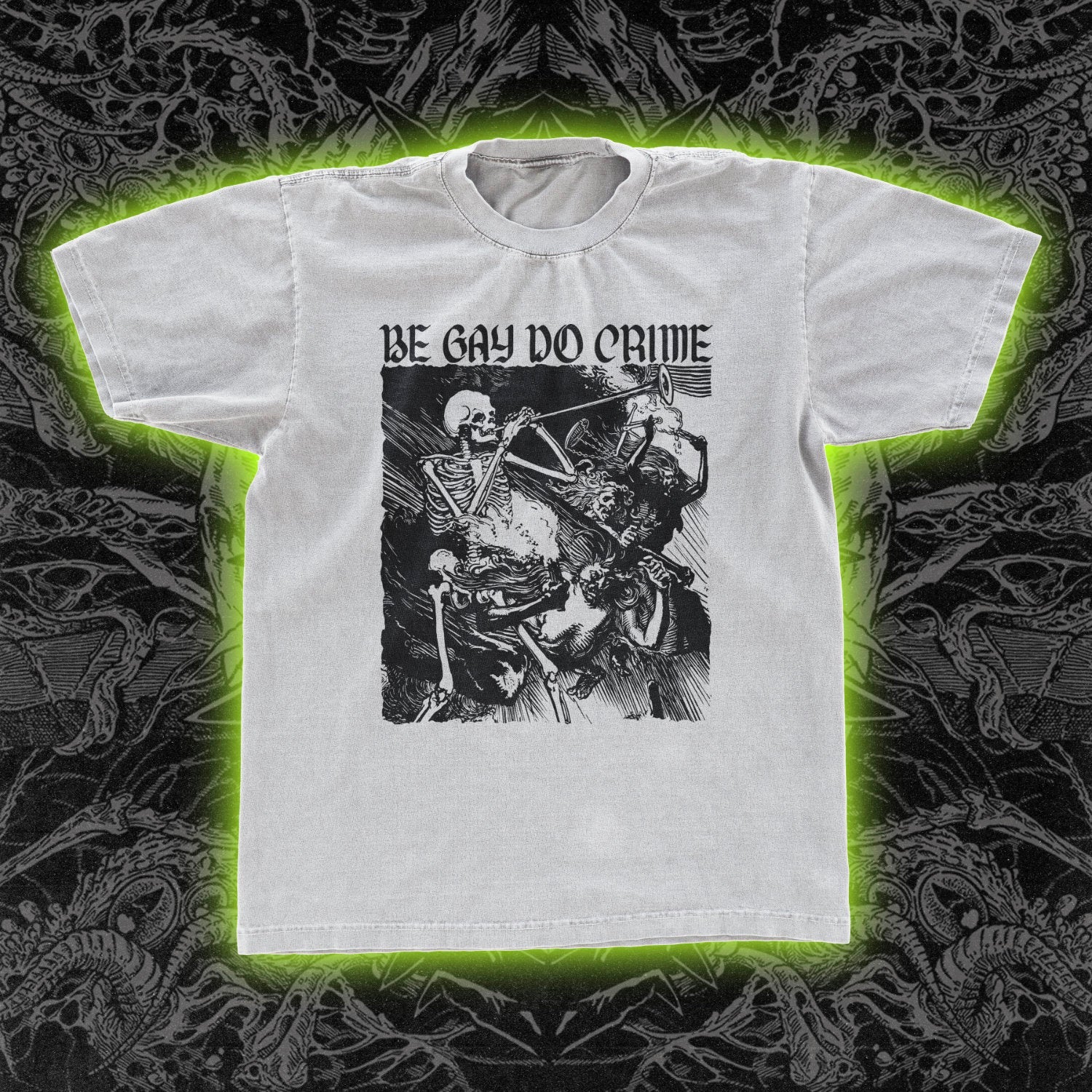 Be Gay Do Crime Skeleton Classic Tee