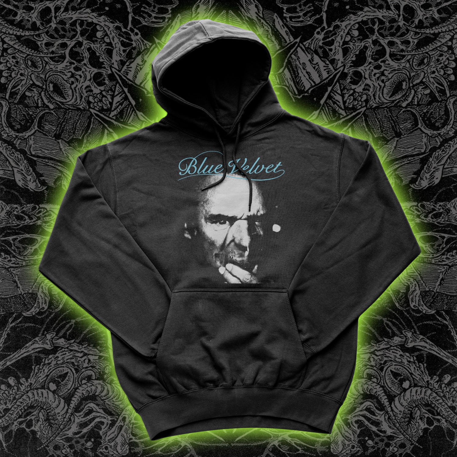 Blue Velvet Shirt Hoodie | Occult Clothing
