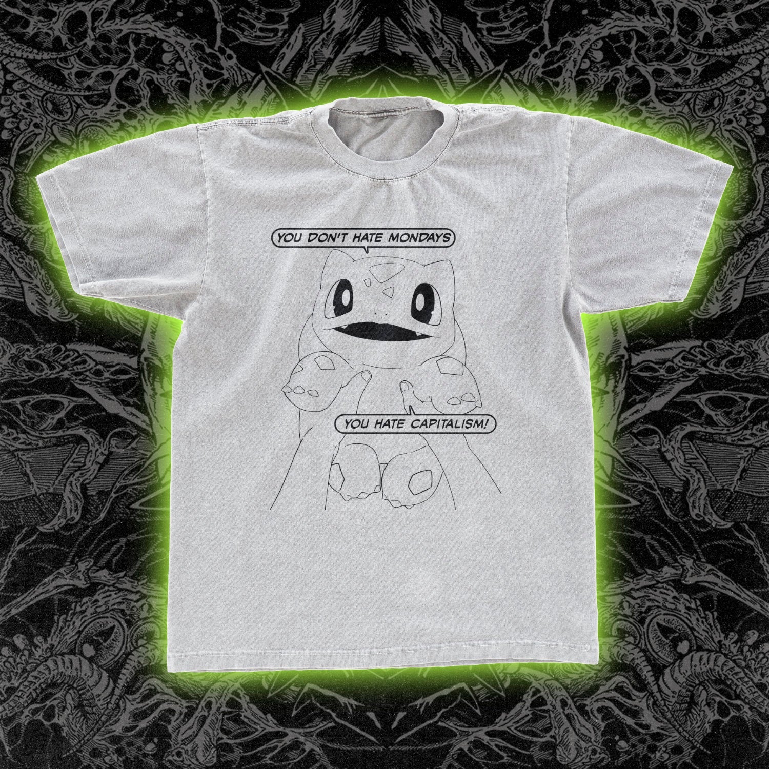 Bulbasaur Hates Capitalism Classic Tee