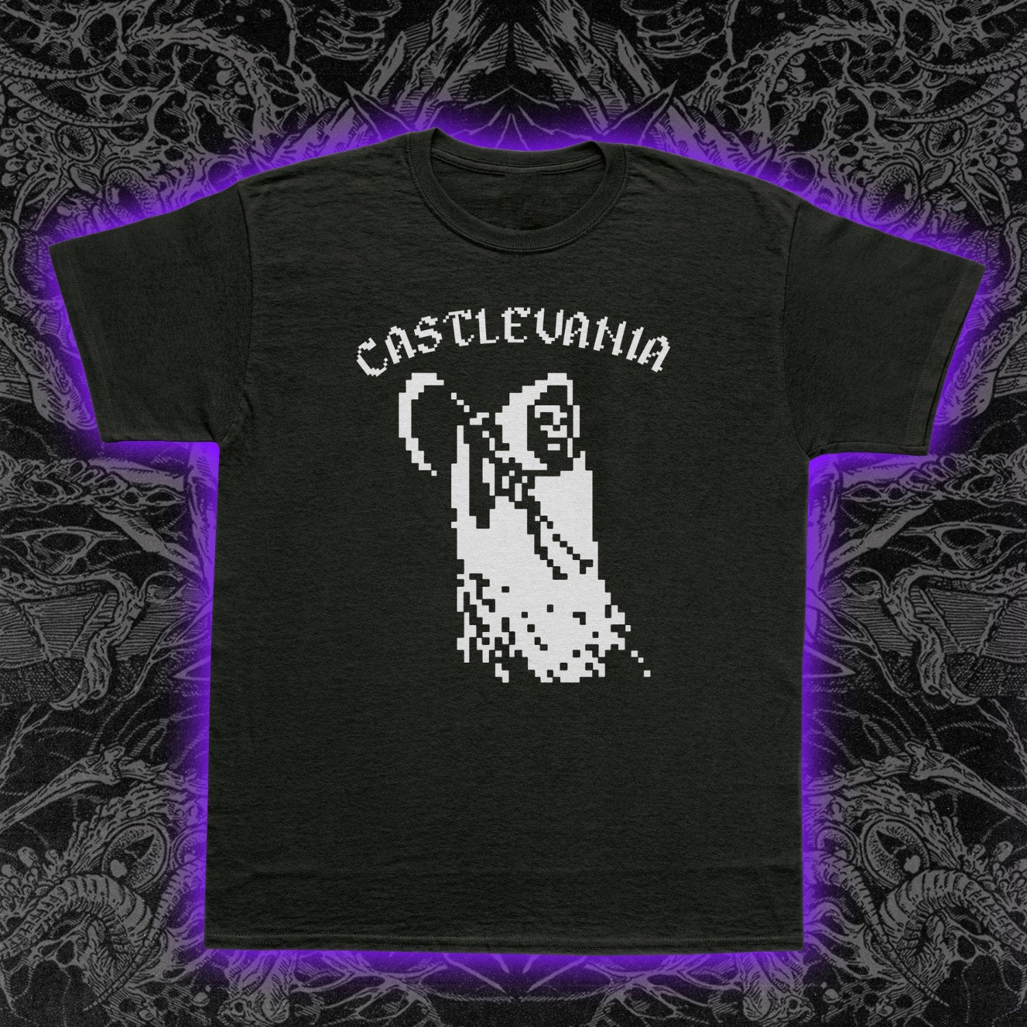 Castlevania 8 Bit Grim Reaper Premium Tee