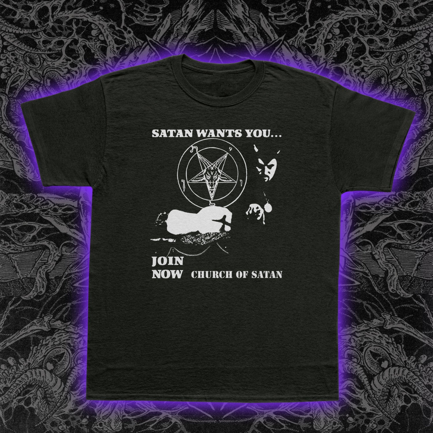 Church Of Satan Wants You Premium Tee