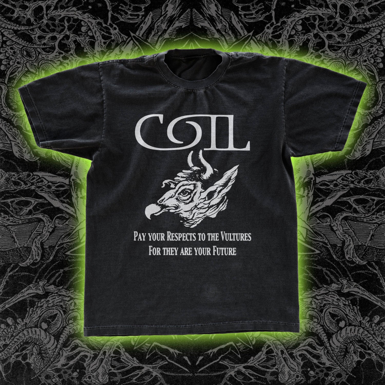 Coil Vultures Shirt Occult Clothing - Main Image