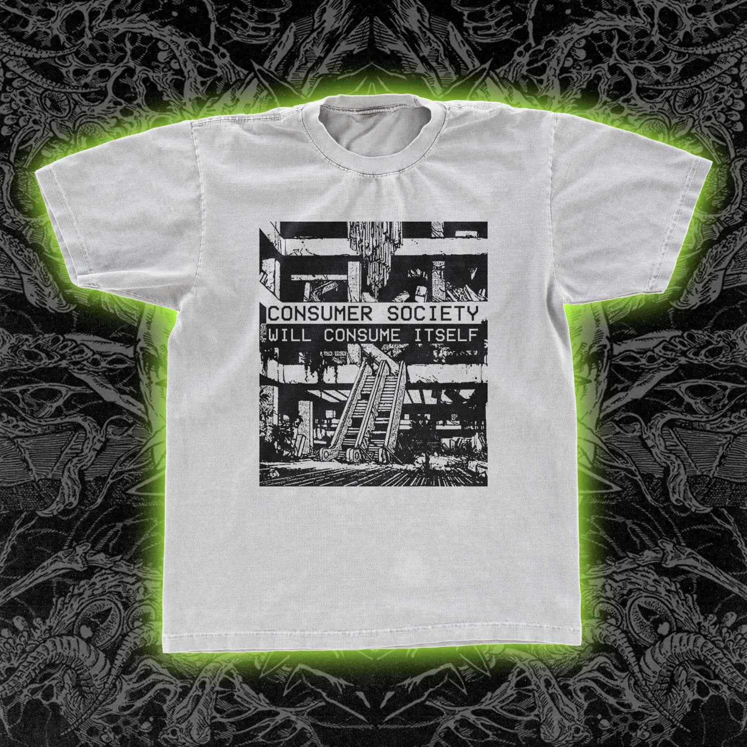 Consumer Society Will Consume Itself Classic Tee White