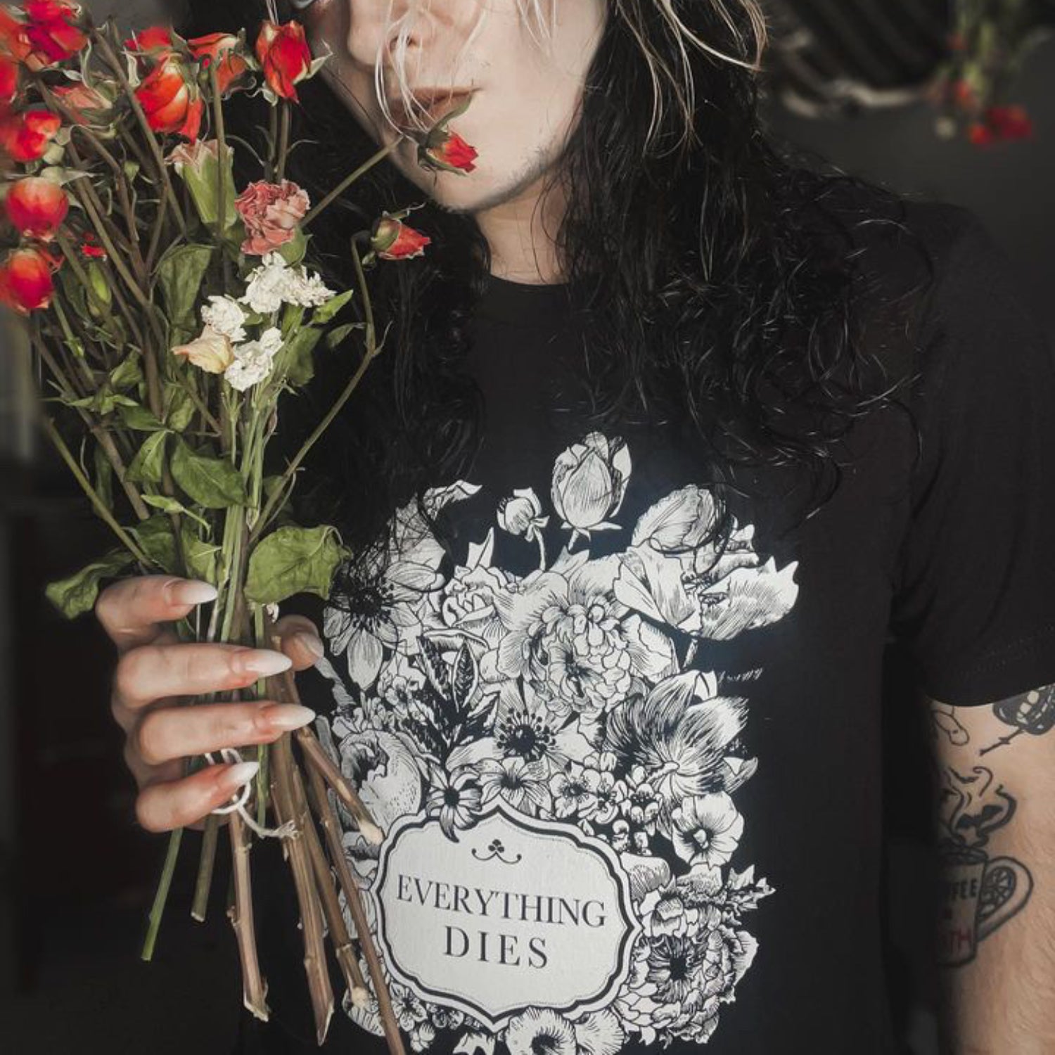 Everything Dies Flowers Classic Tee