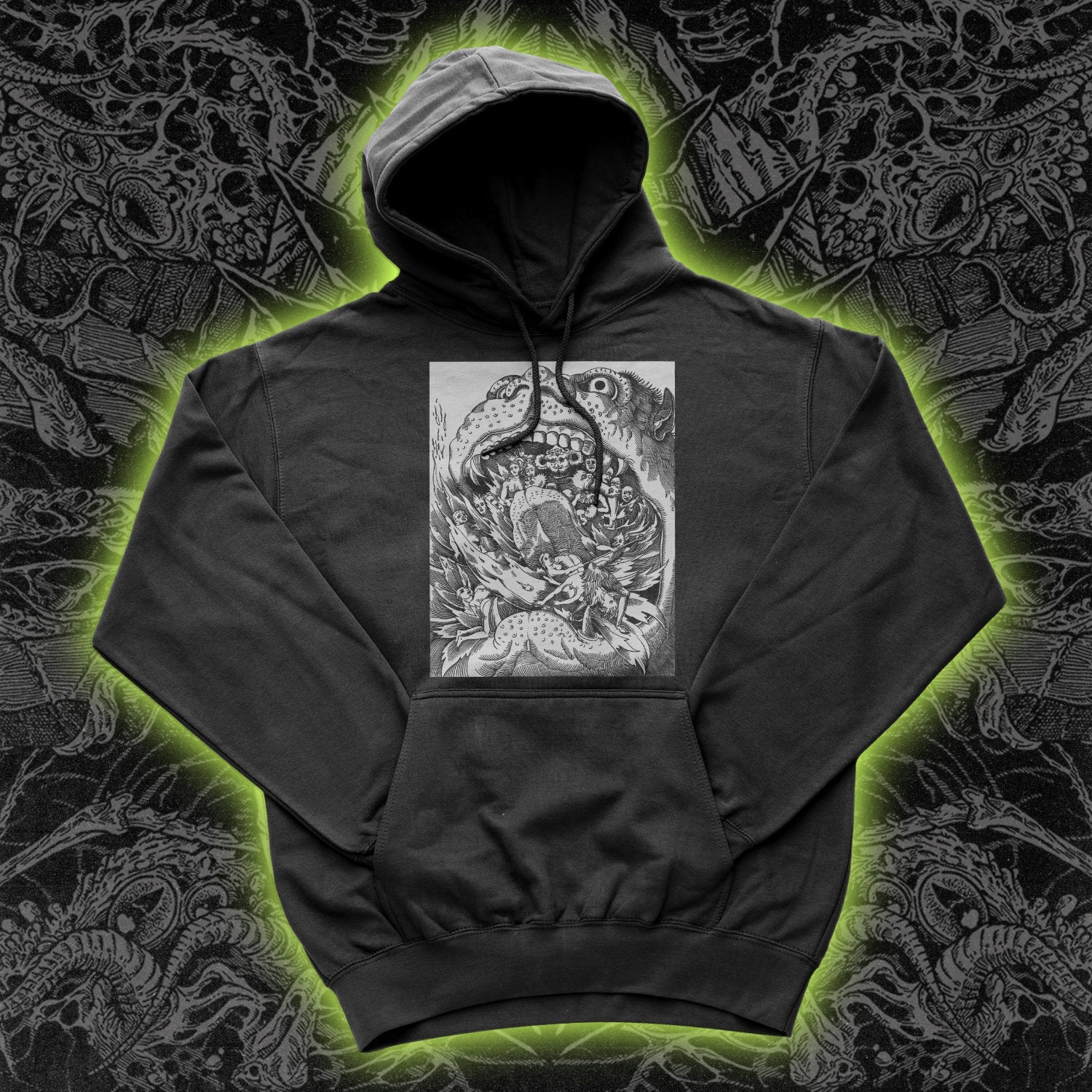 Flaming Hellmouth Hoodie