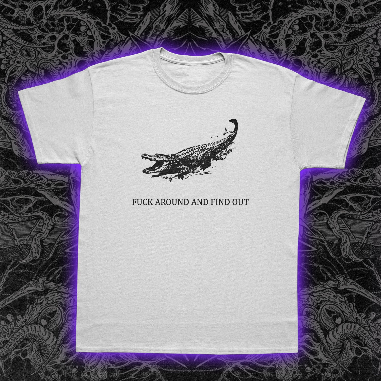 Fuck Around And Find Out Crocodile Flag Premium Tee