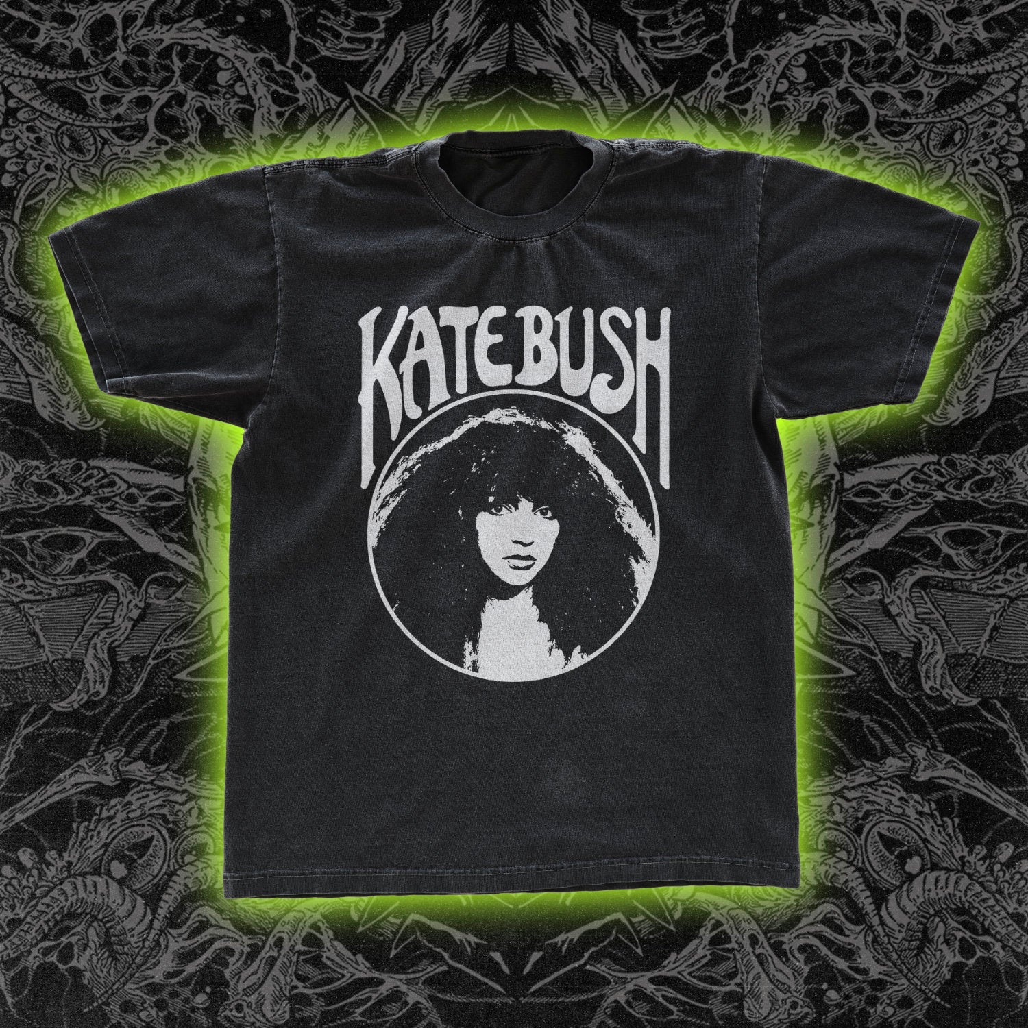 Kate Bush Circle Logo Classic Tee Black