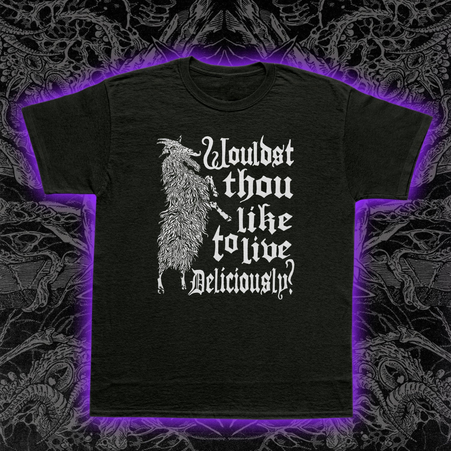 Live Deliciously Black Phillip Premium Tee