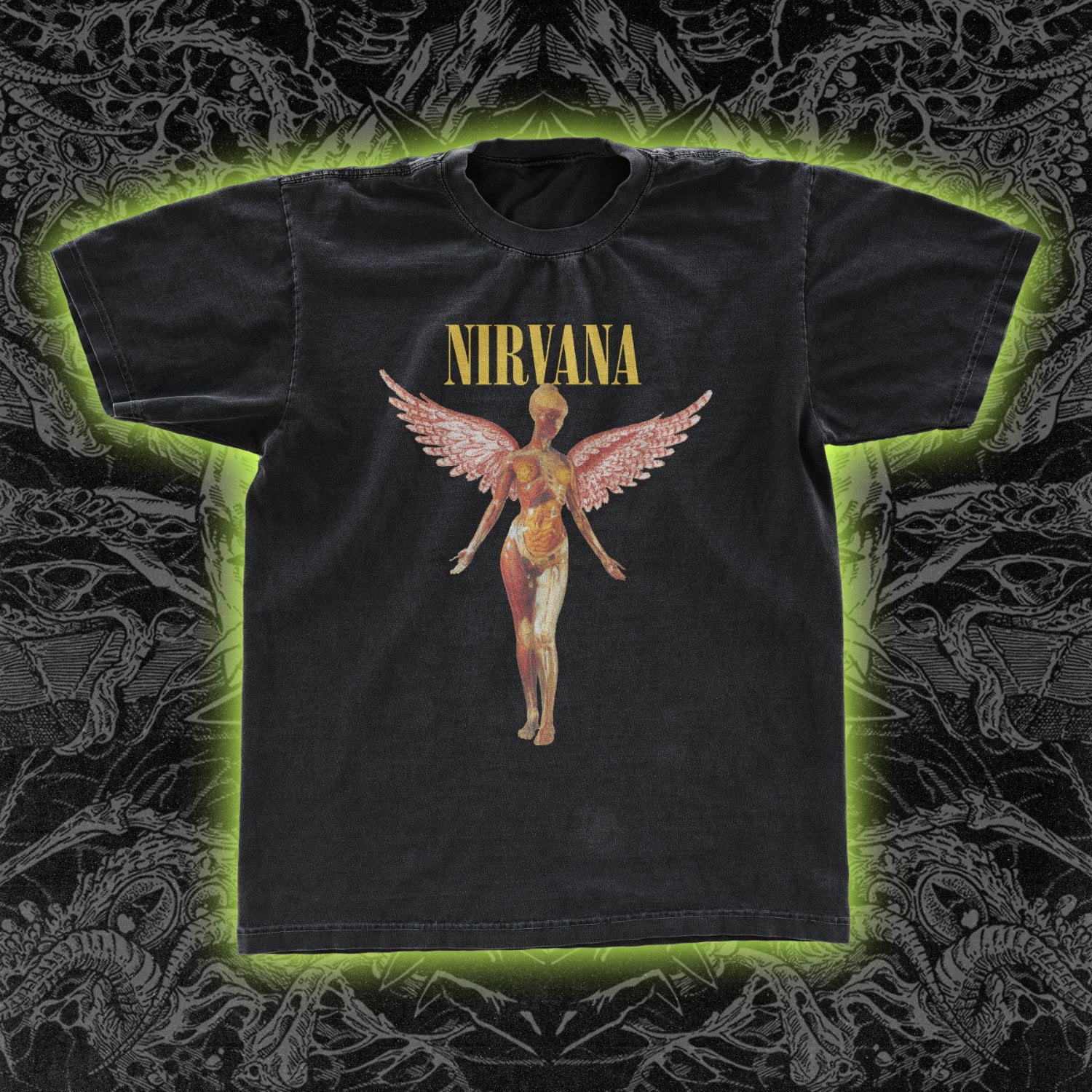 Nirvana In Utero Angel Classic Tee