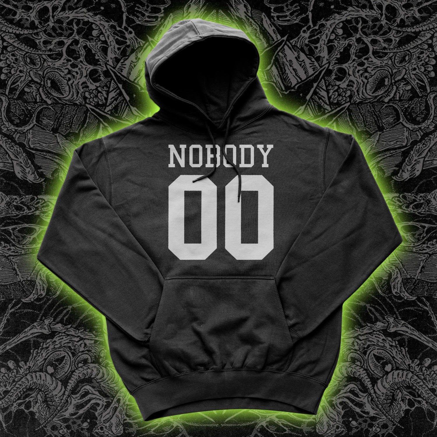 NOBODY SPORTS Jersey Hoodie Occult Obscure Clothing Night Channels