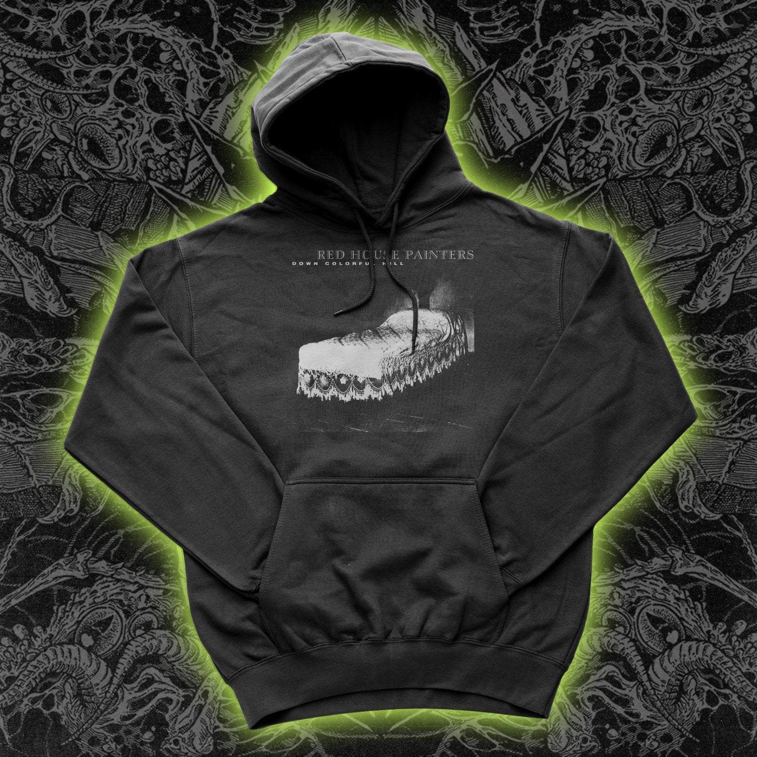 Red House Painters Down Colourful Hill Hoodie