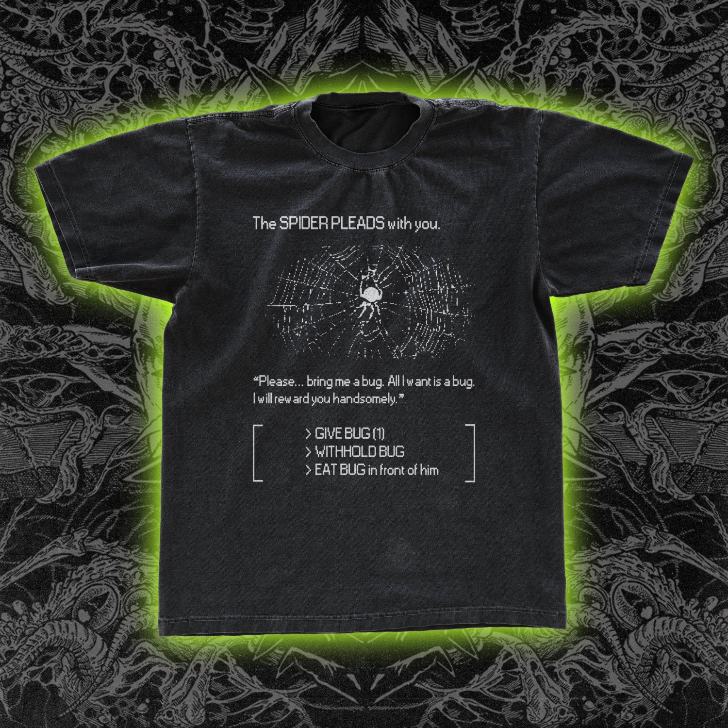 Spider Pleads Text Adventure Classic Tee