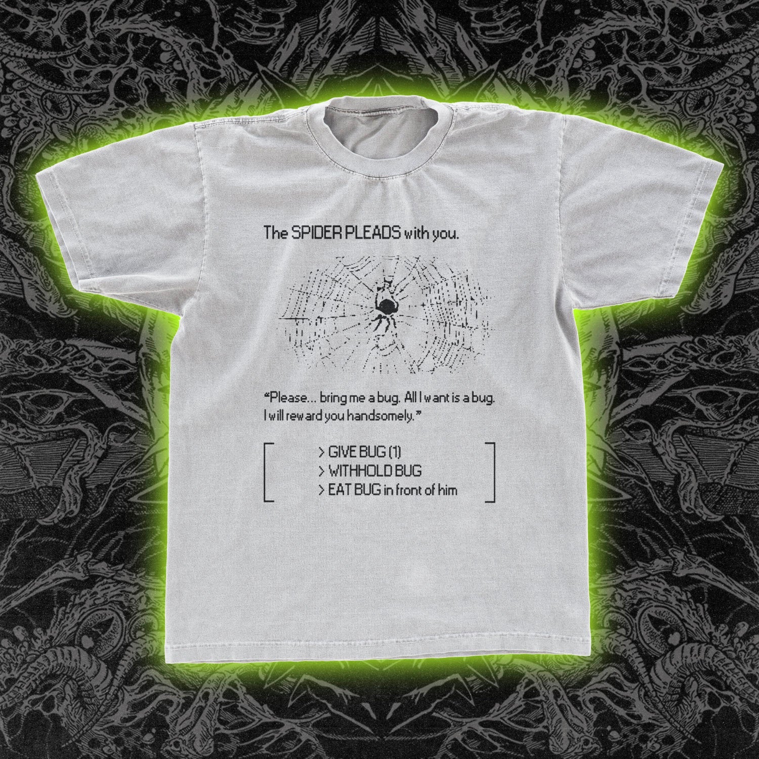 Spider Pleads Text Adventure Classic Tee