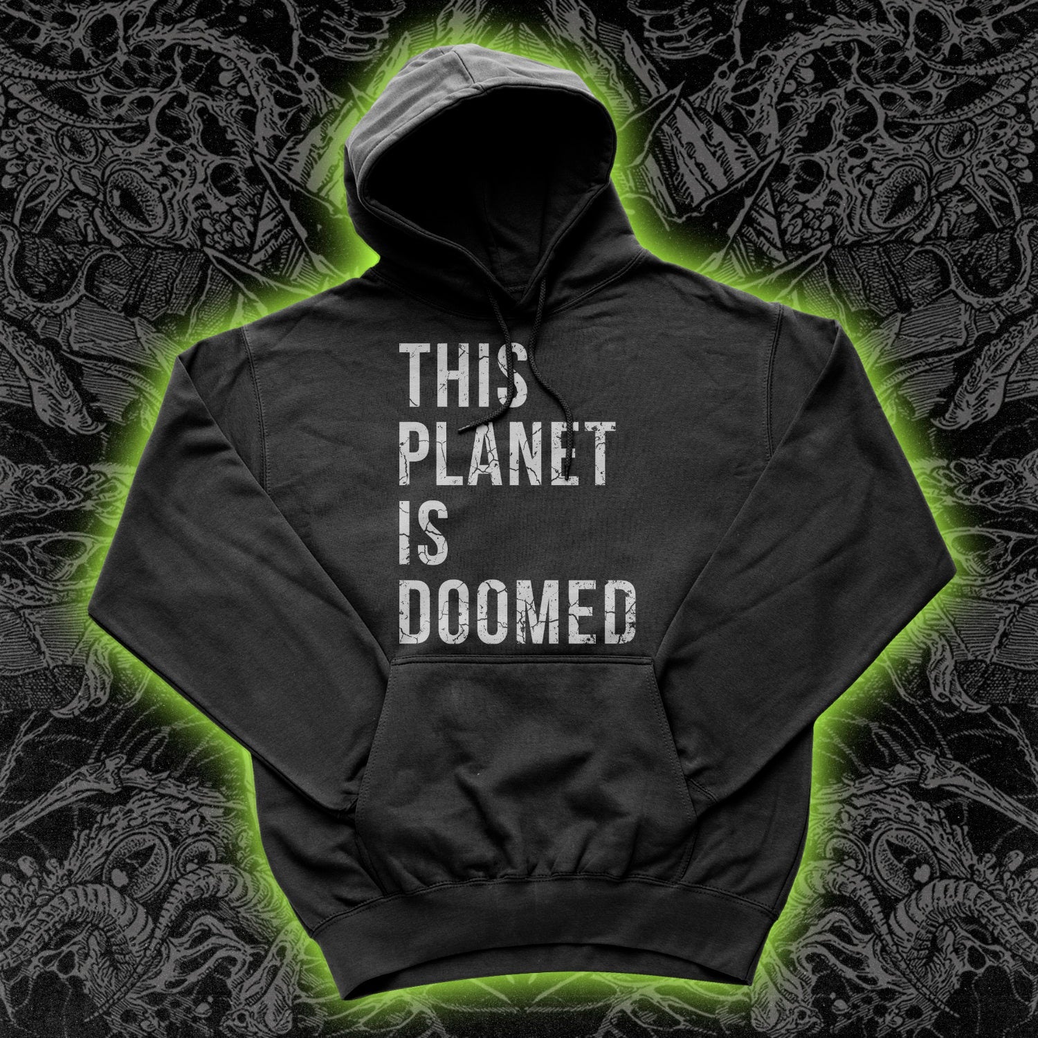 This Planet Is Doomed For Dark Colors Hoodie | Occult, Cult, and