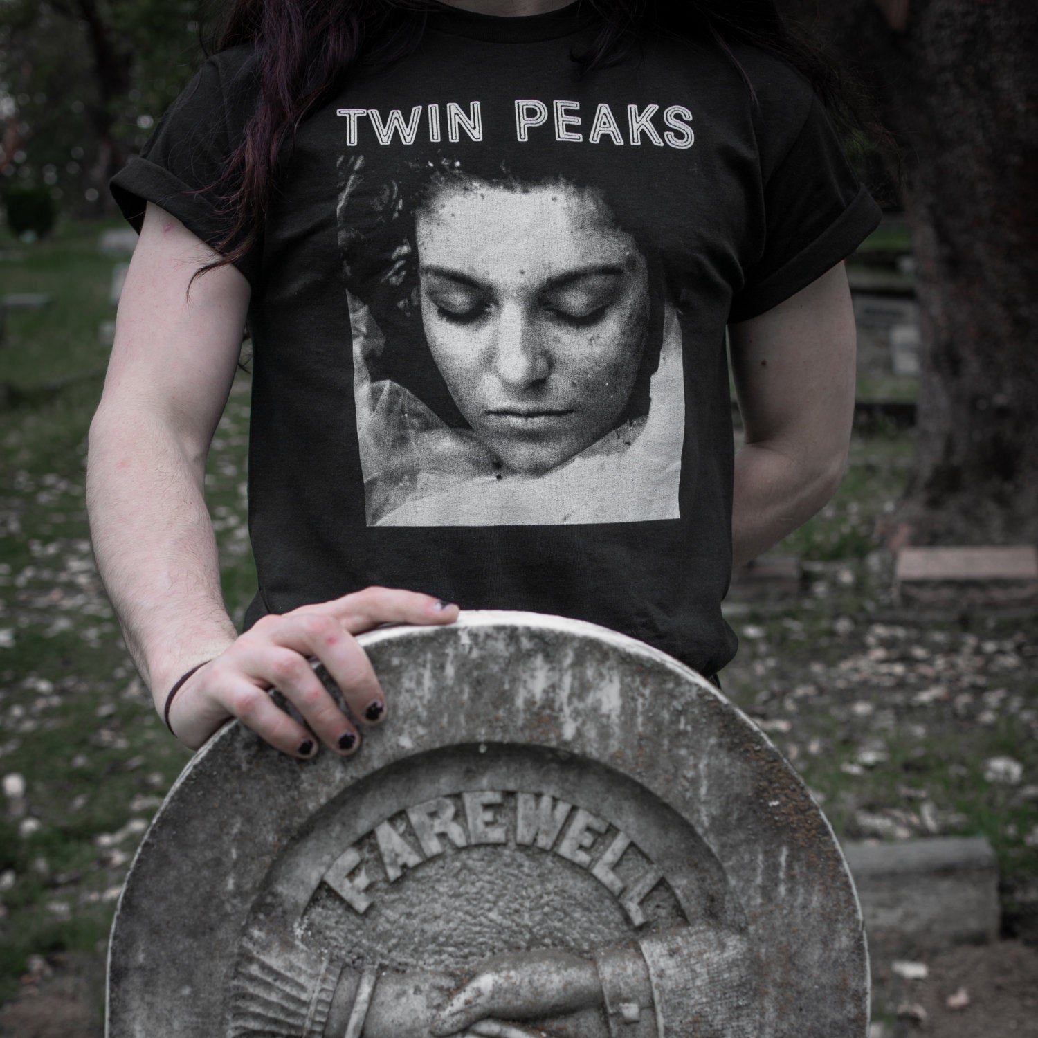 Twin Peaks Wrapped In Plastic Premium Tee