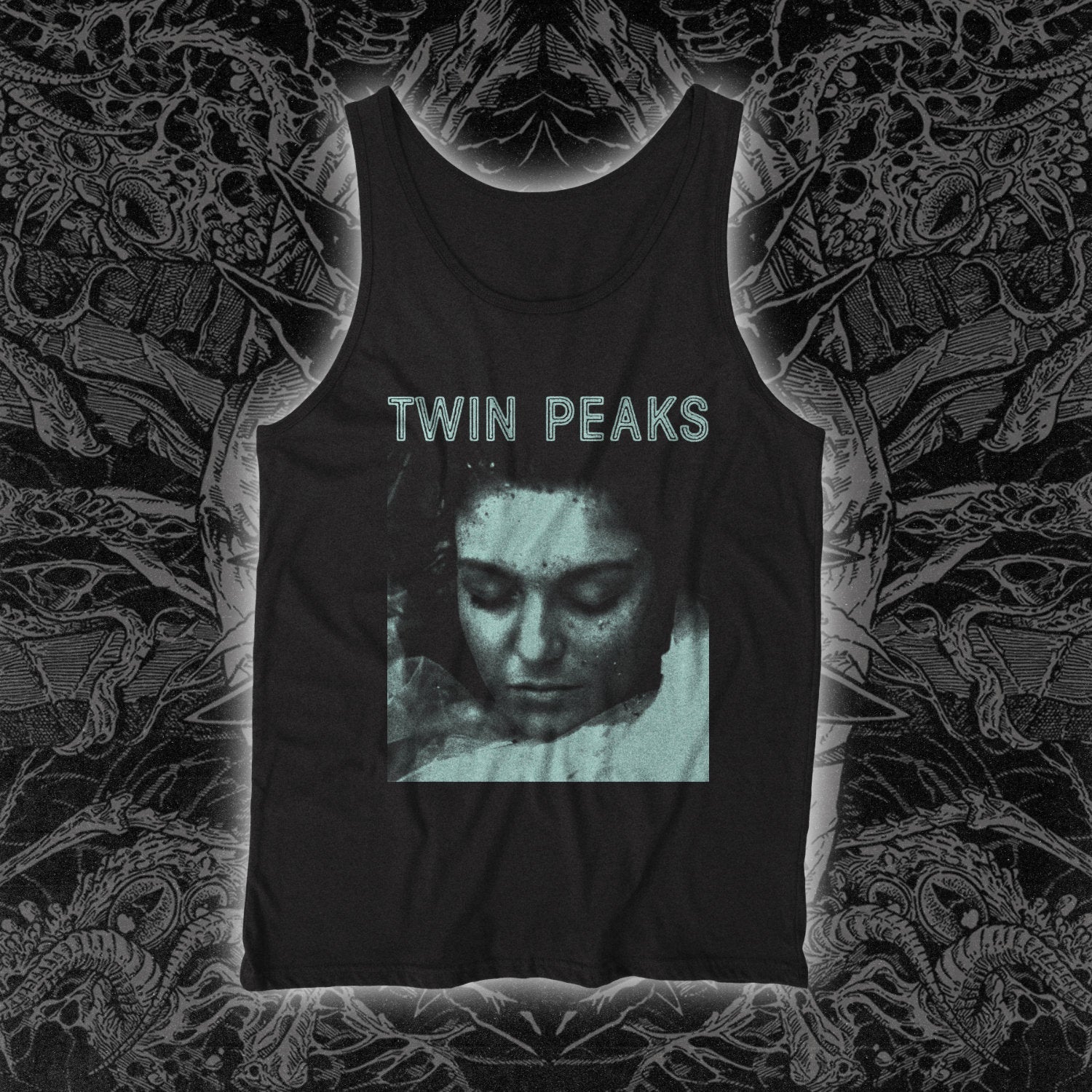 Twin Peaks Wrapped In Plastic Tank Black