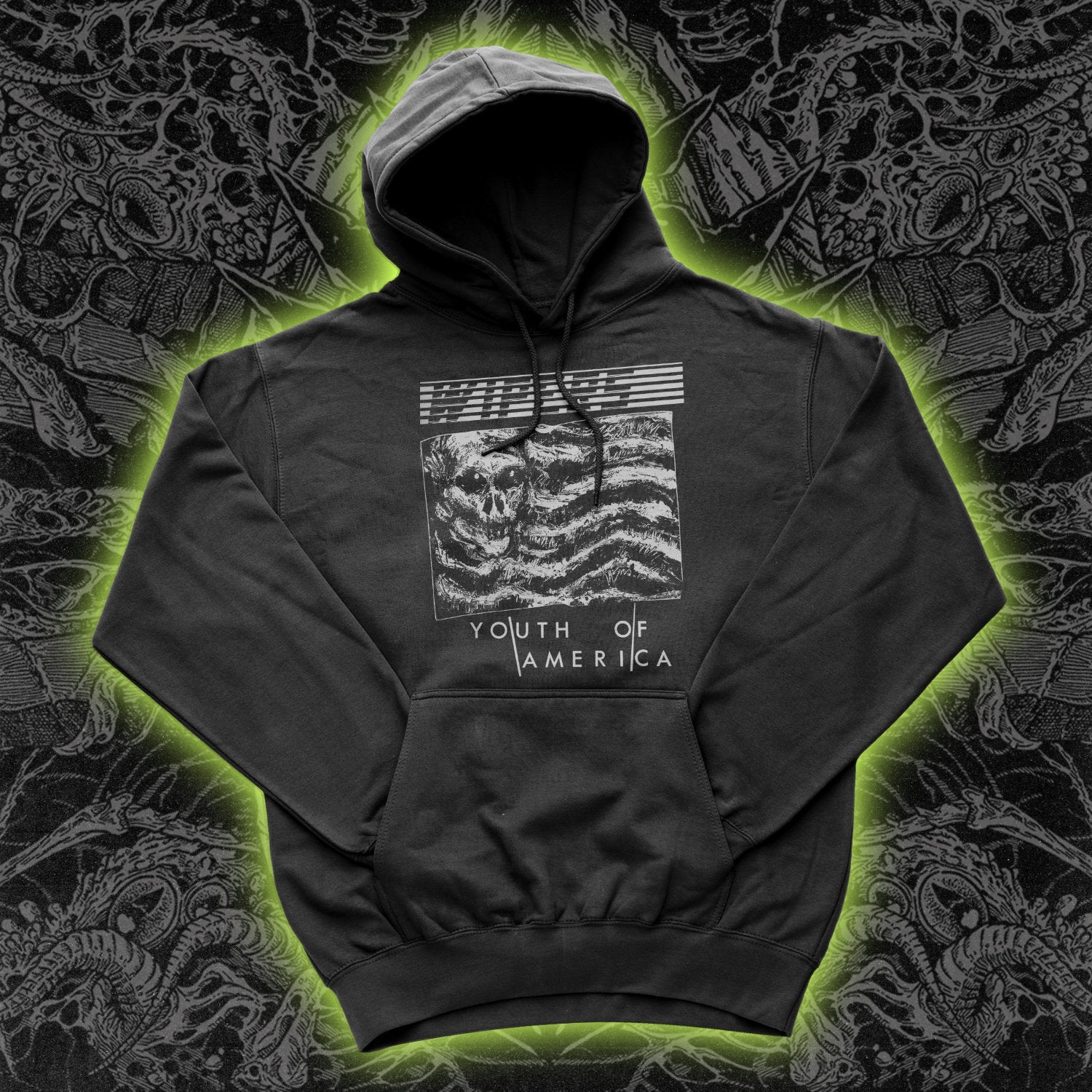 Wipers Youth Of America And Flag Hoodie
