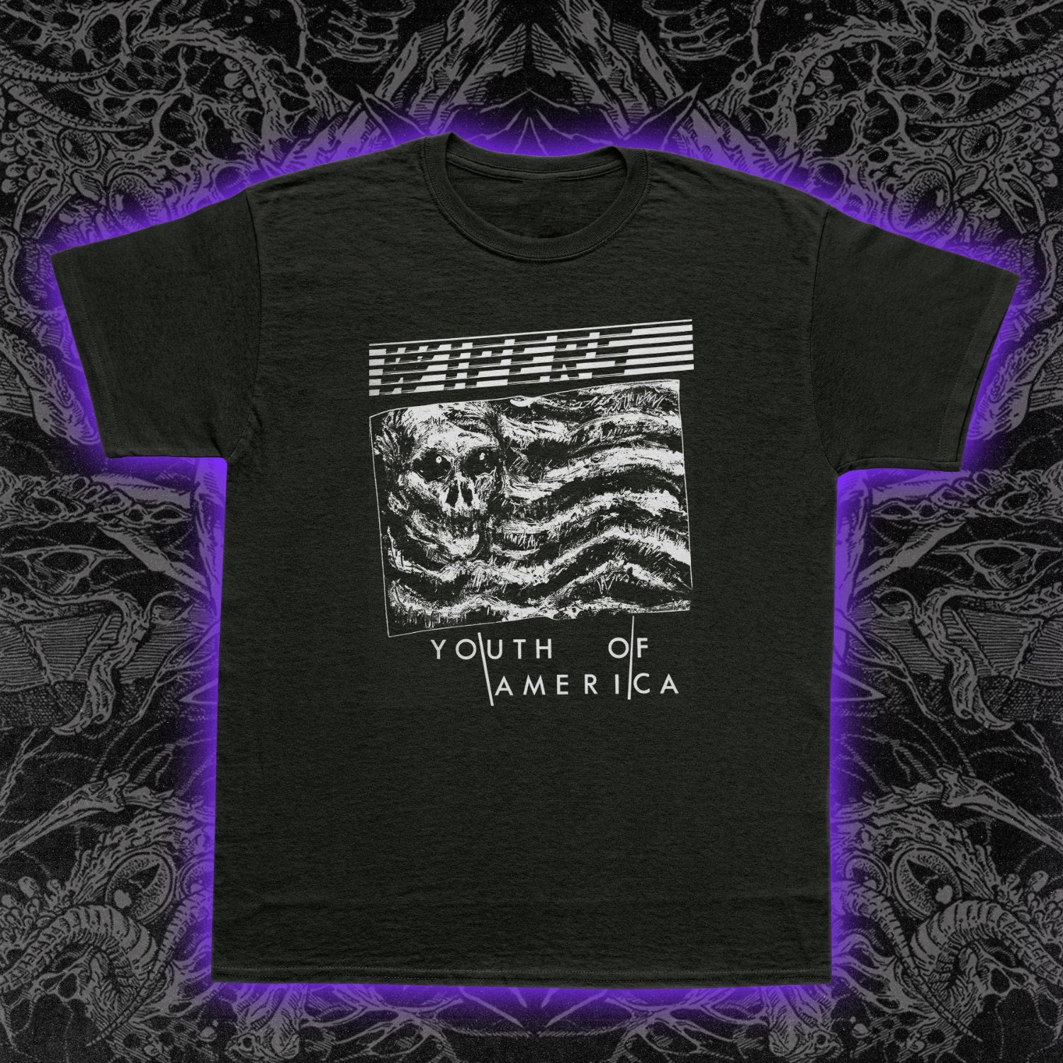 Wipers Youth Of America And Flag Premium Tee