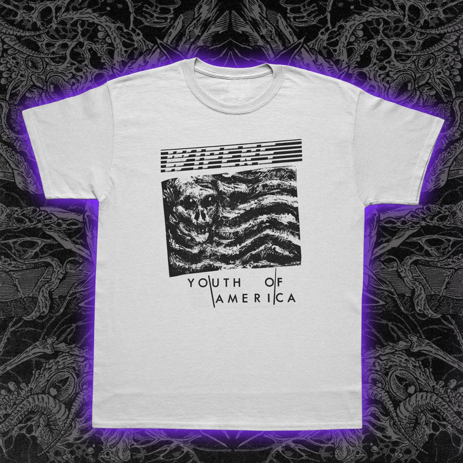 Wipers Youth Of America And Flag Premium Tee