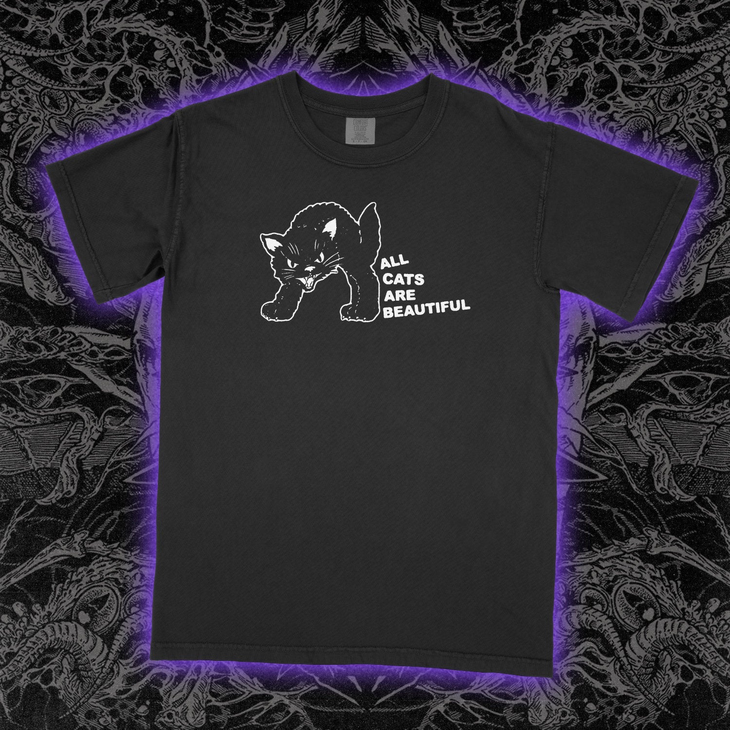 All Cats Are Beautiful Redux Heavy Tee Black