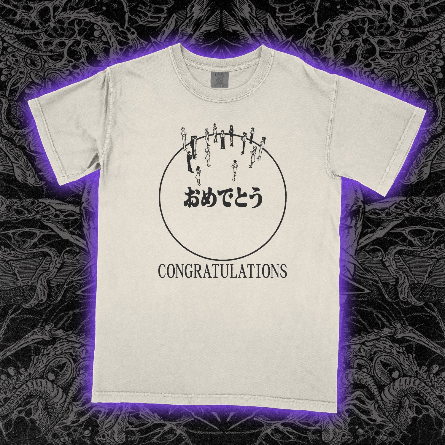 Evangelion Congratulations Heavy Tee Ivory
