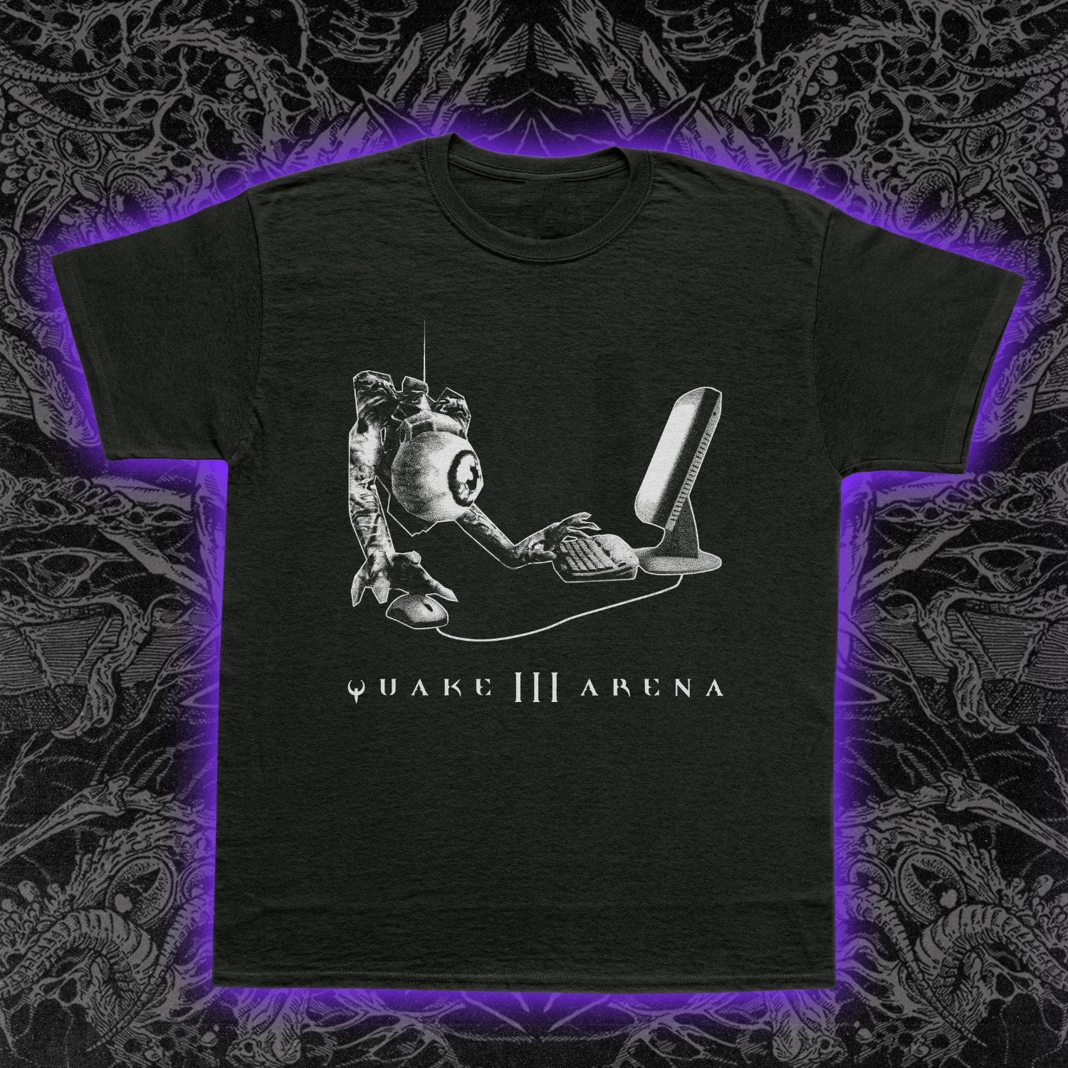 Quake 3 Slim Fit Tee Black