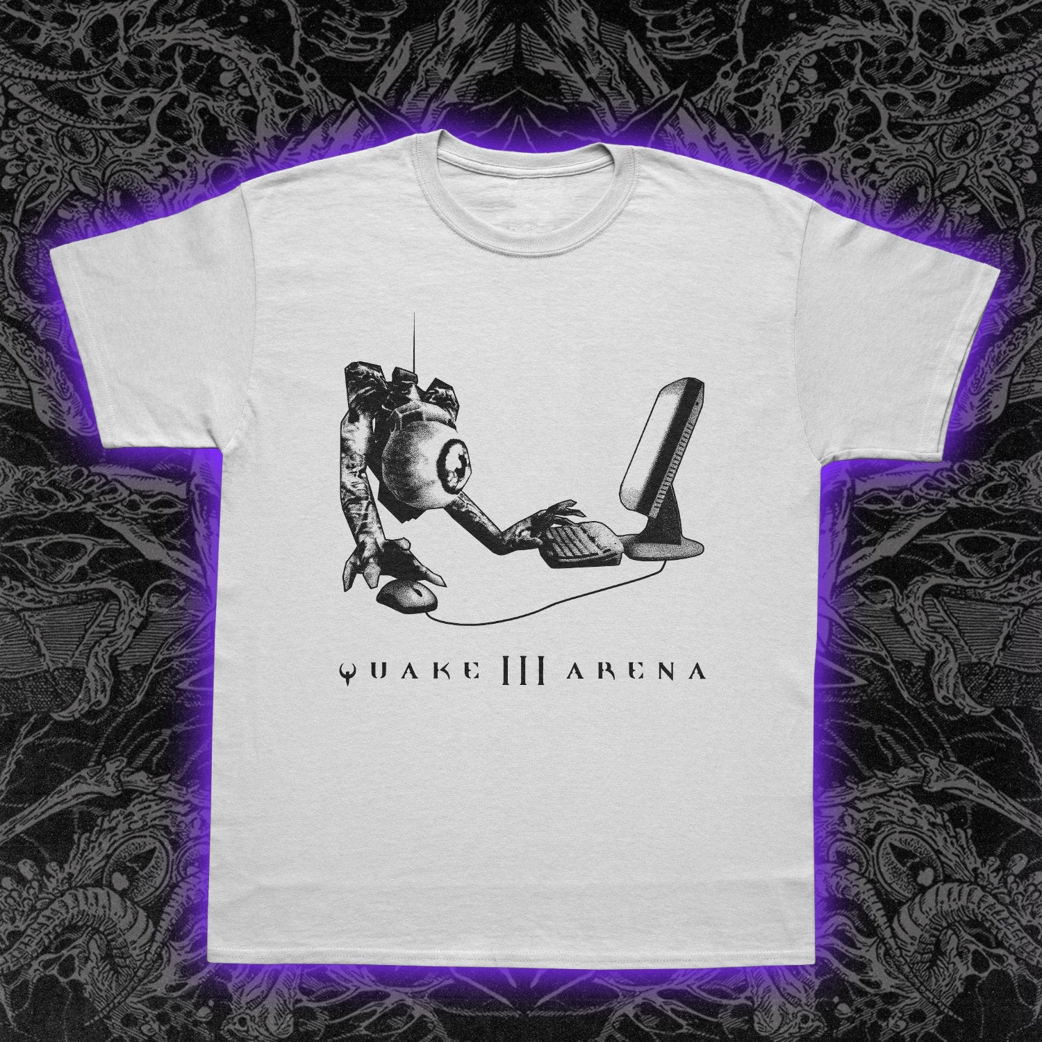Quake 3 Slim Fit Tee White