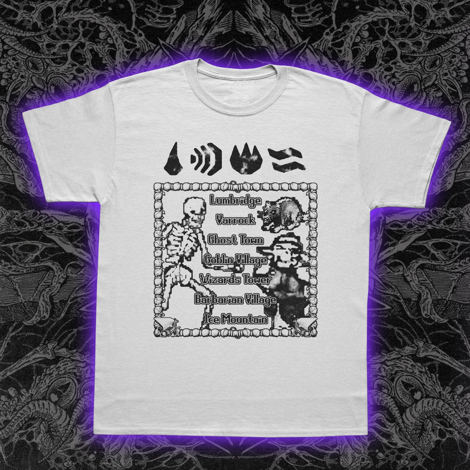 Runescape Slim Fit Tee White