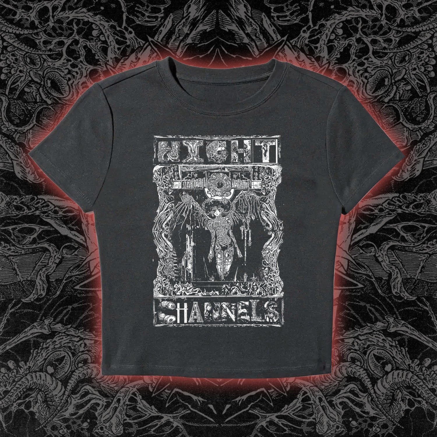 Wing Girl Baby Tee Black