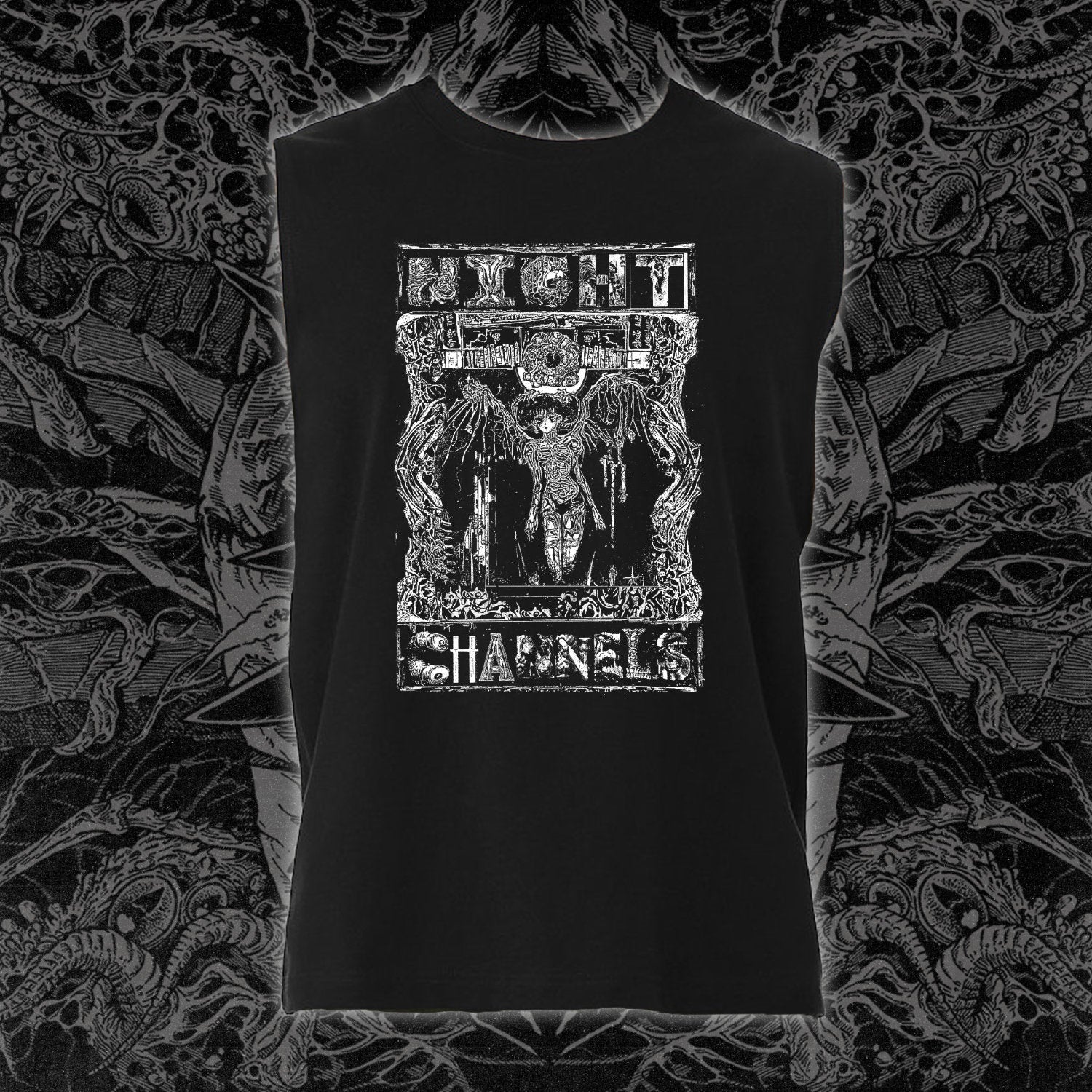 Wing Girl Muscle Tee Black