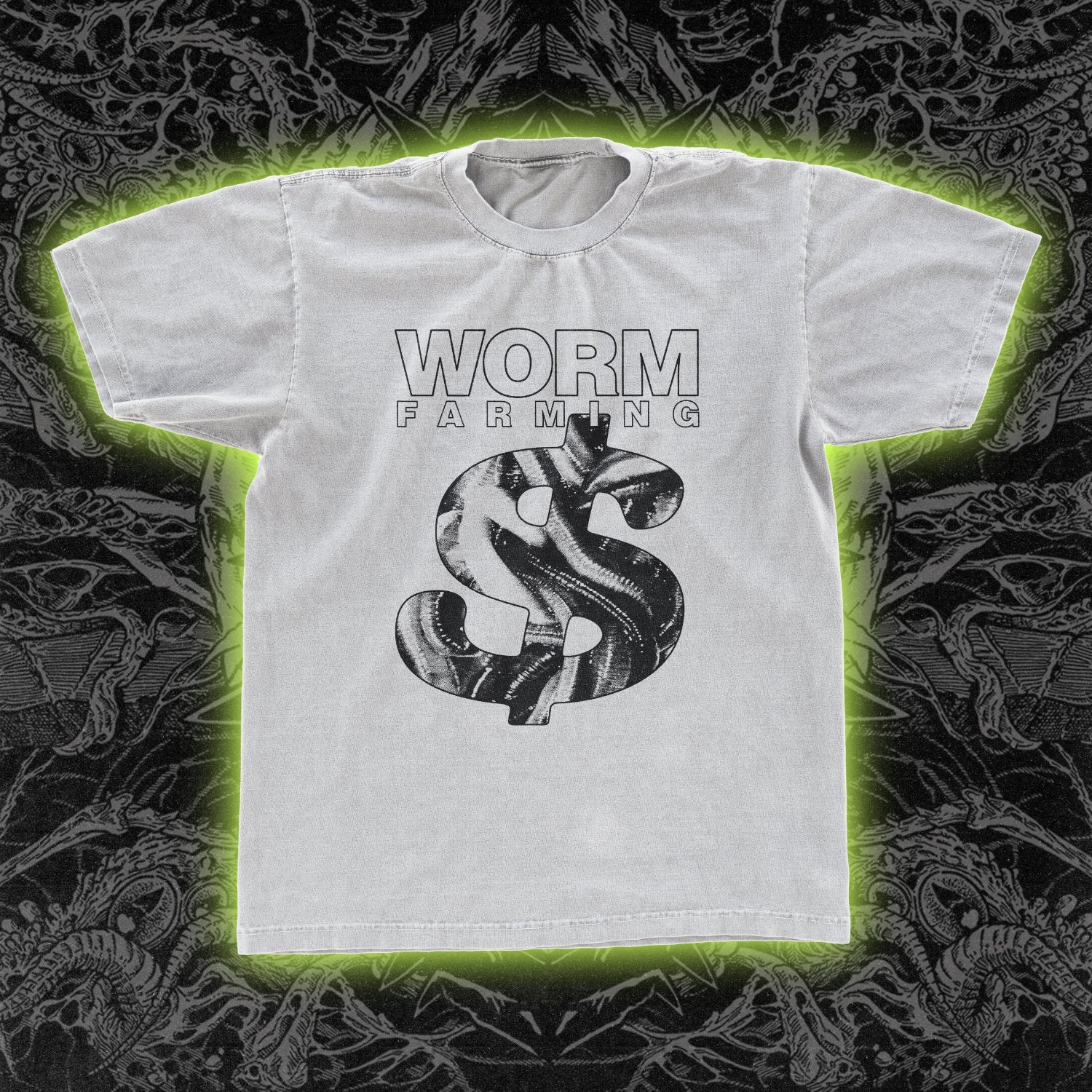 Worm Farming Classic Tee White