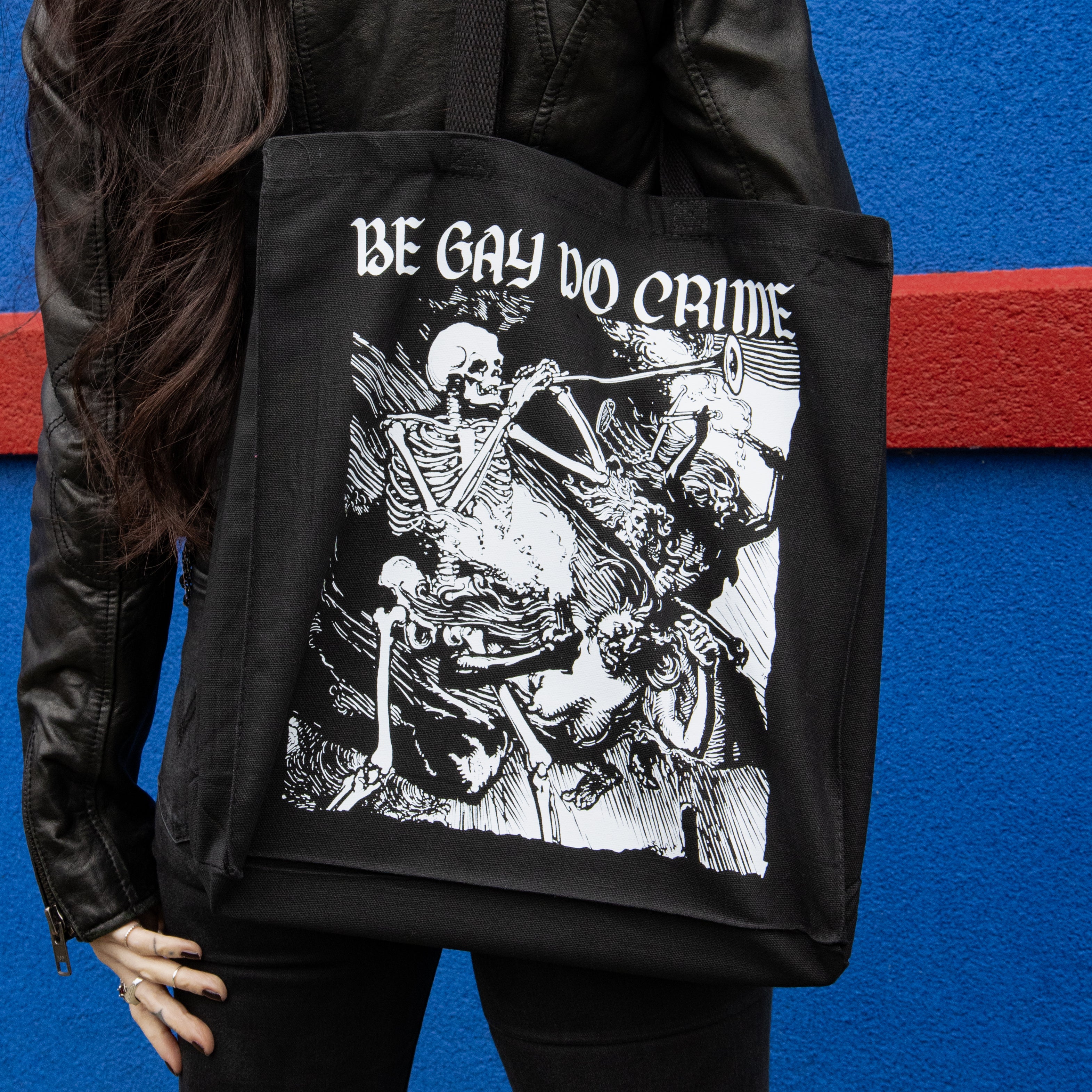 Be Gay Do Crime Skeleton - Tote Bag