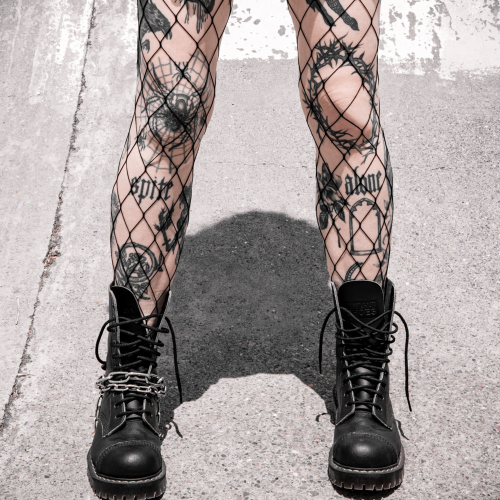 Wide-gauge Open Air Fishnet Tights