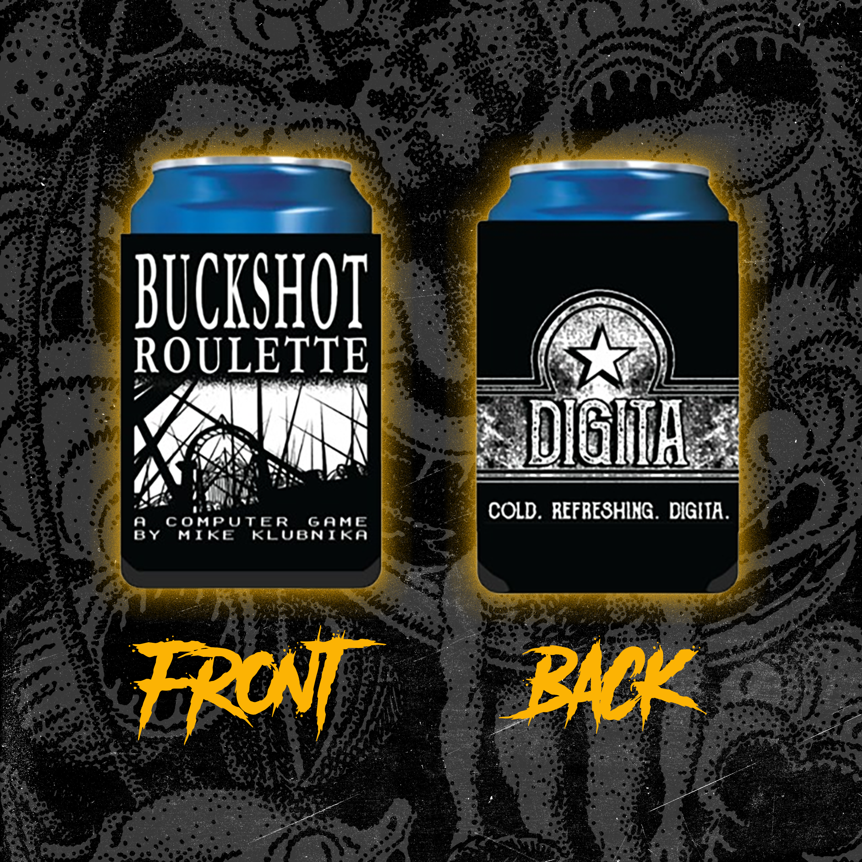 Buckshot Roulette Heaven/Digita Can Cooler - PRE-ORDER