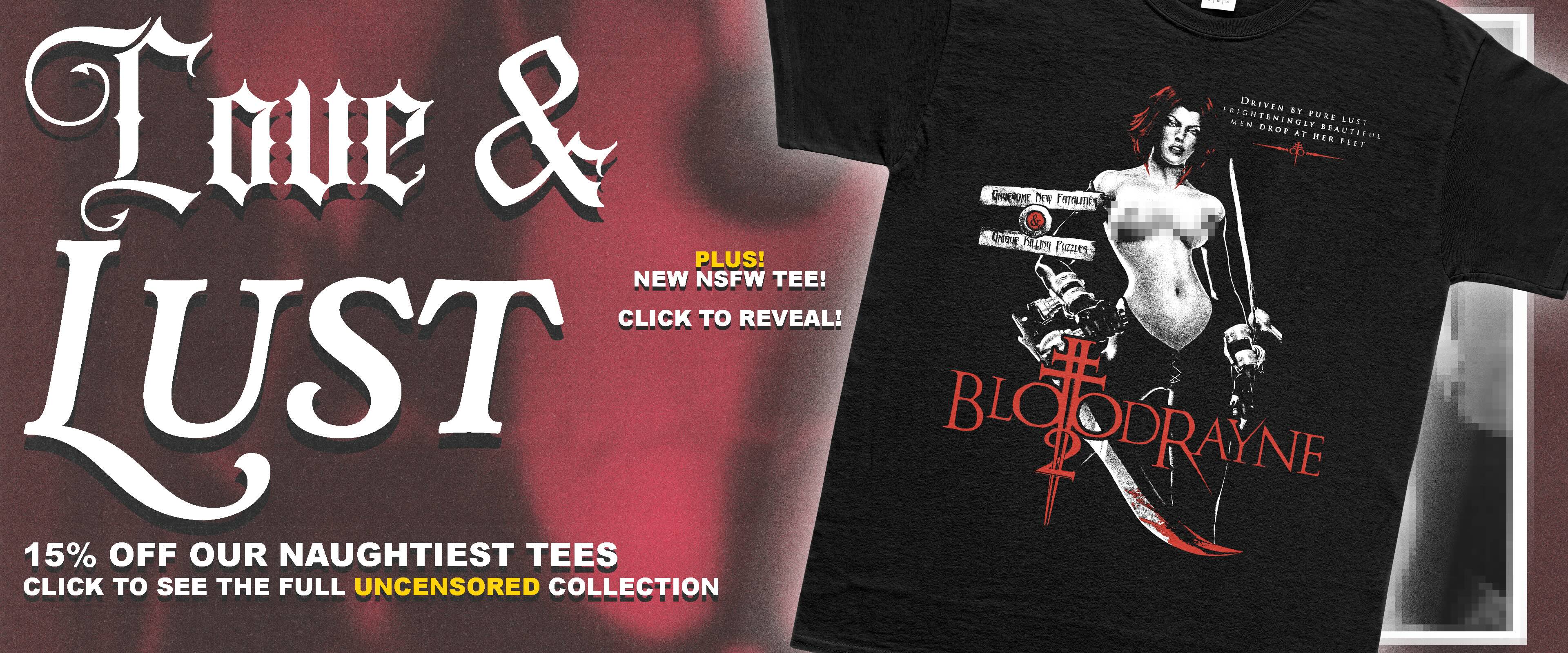 Love And Lust Collection - 15% off our naughtiest designs