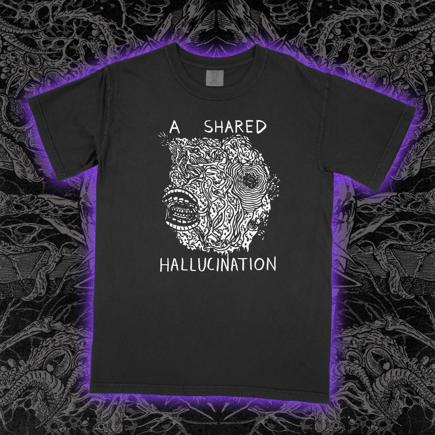 A Shared Hallucination Comfort Colors Black Tee