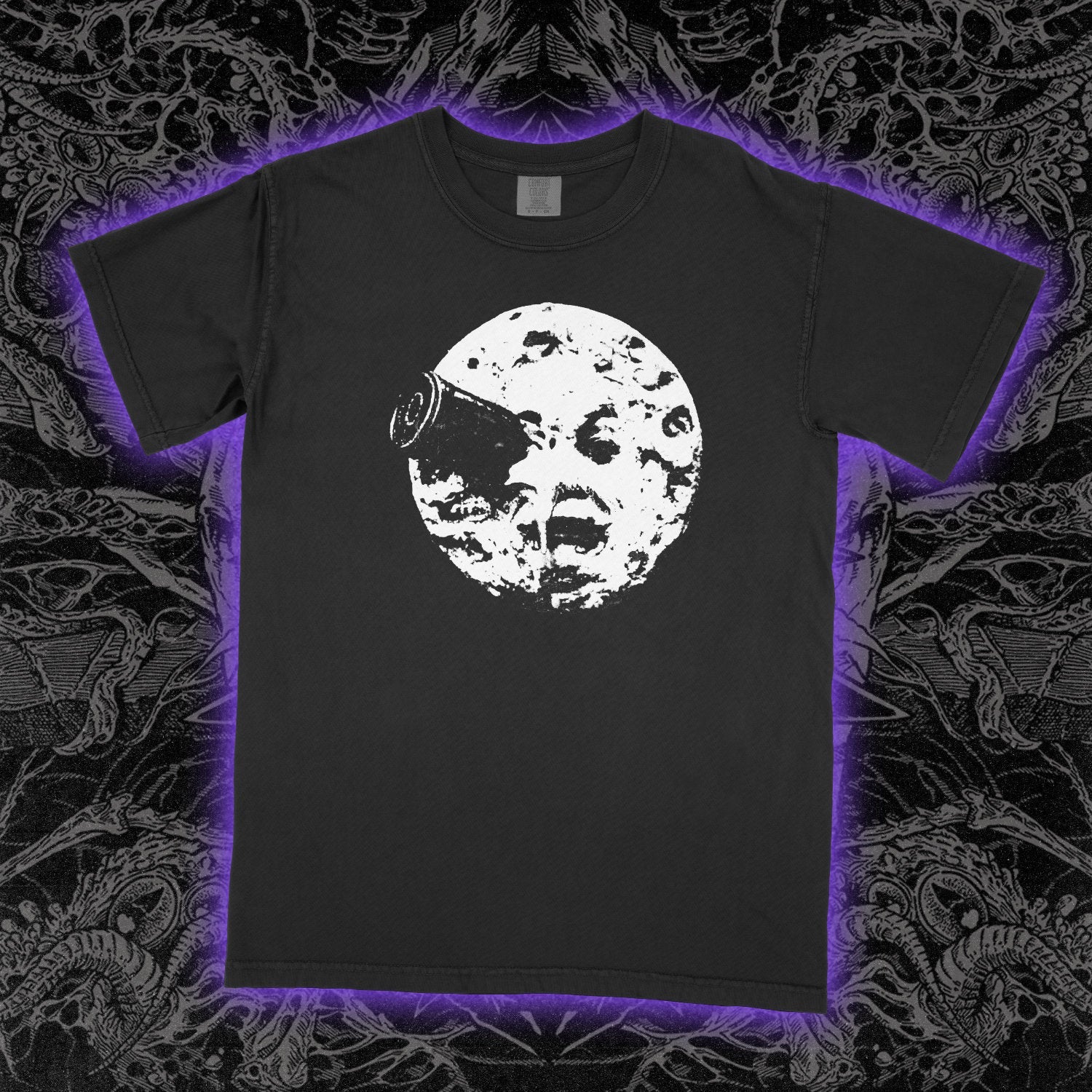 A Trip To The Moon 1902 Comfort Colors Black Tee