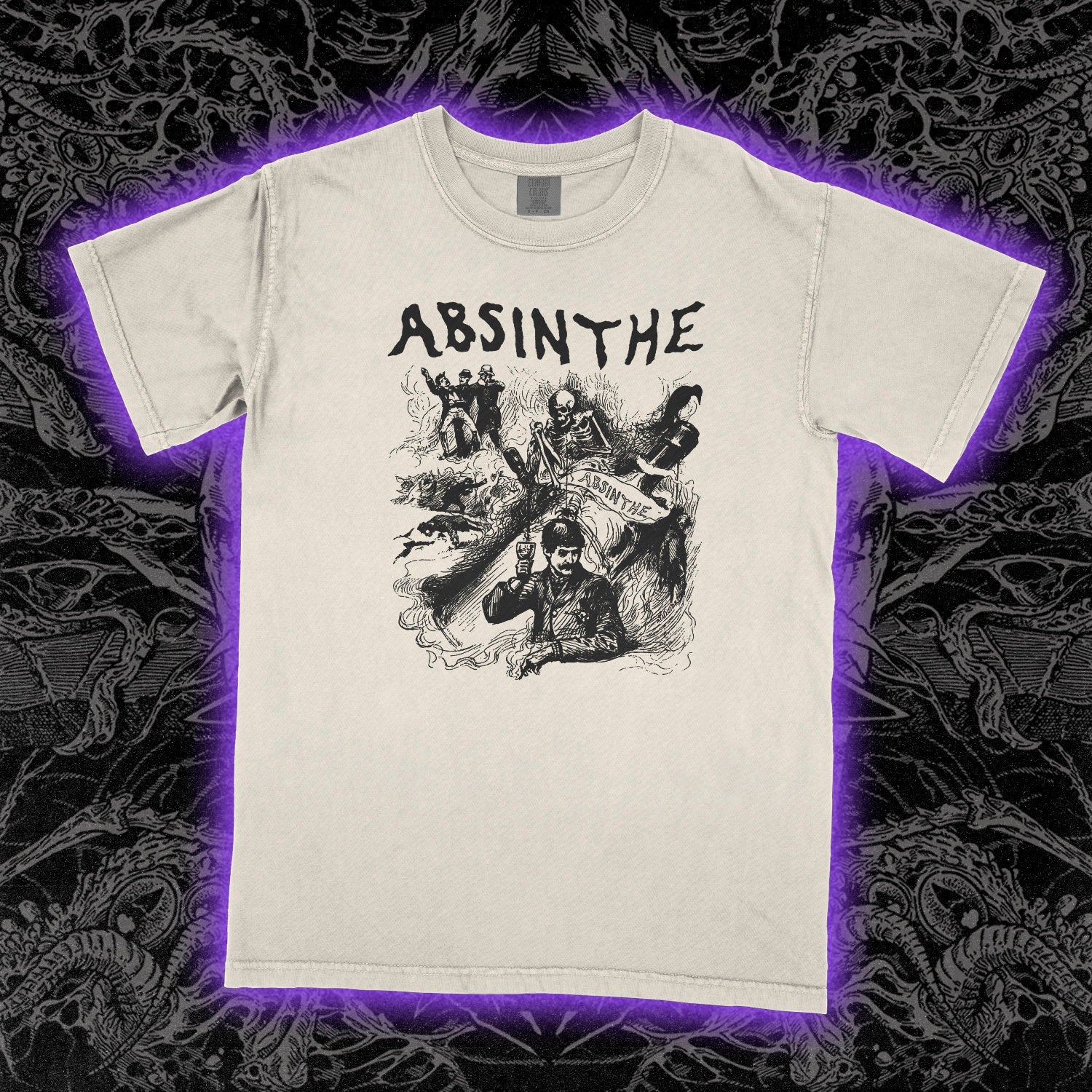 Absinthe Madness Comfort Colors Ivory Tee