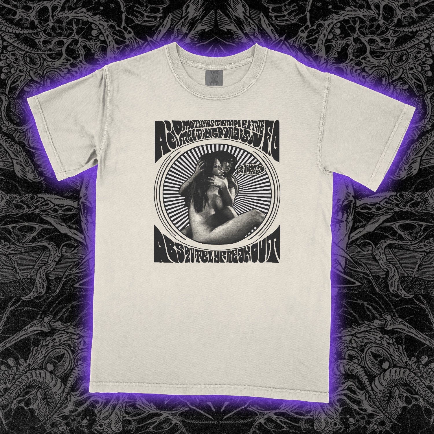 Acid Mothers Freak Out Comfort Colors Ivory Tee