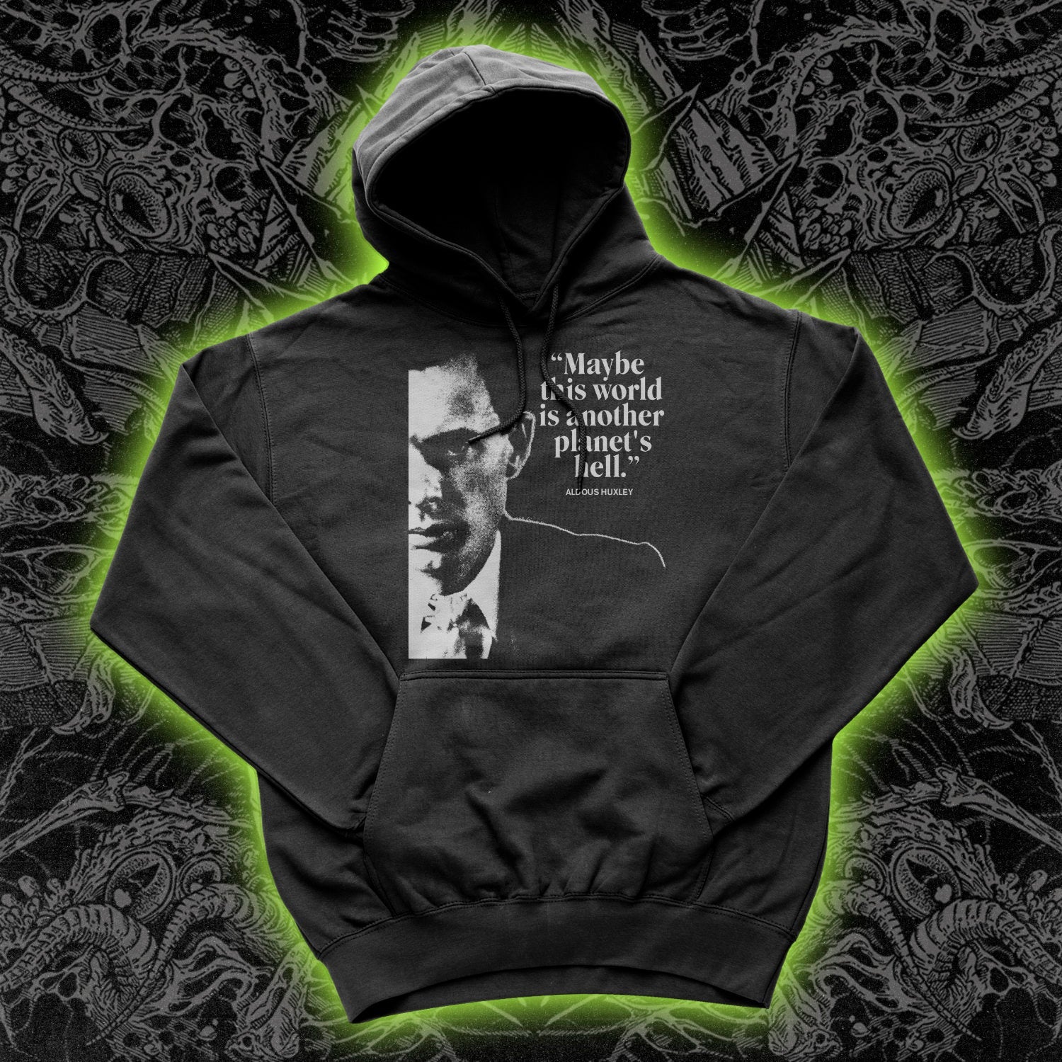 Aldous Huxley Another Planet's Hell Hoodie
