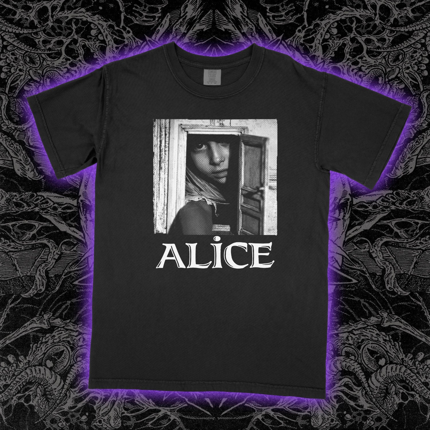 Alice Film 1988 Jan Svankmajer Comfort Colors Black Tee