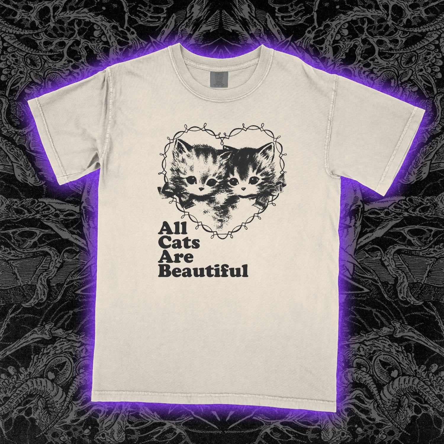 All Cats Are Beautiful Comfort Colors Ivory Tee